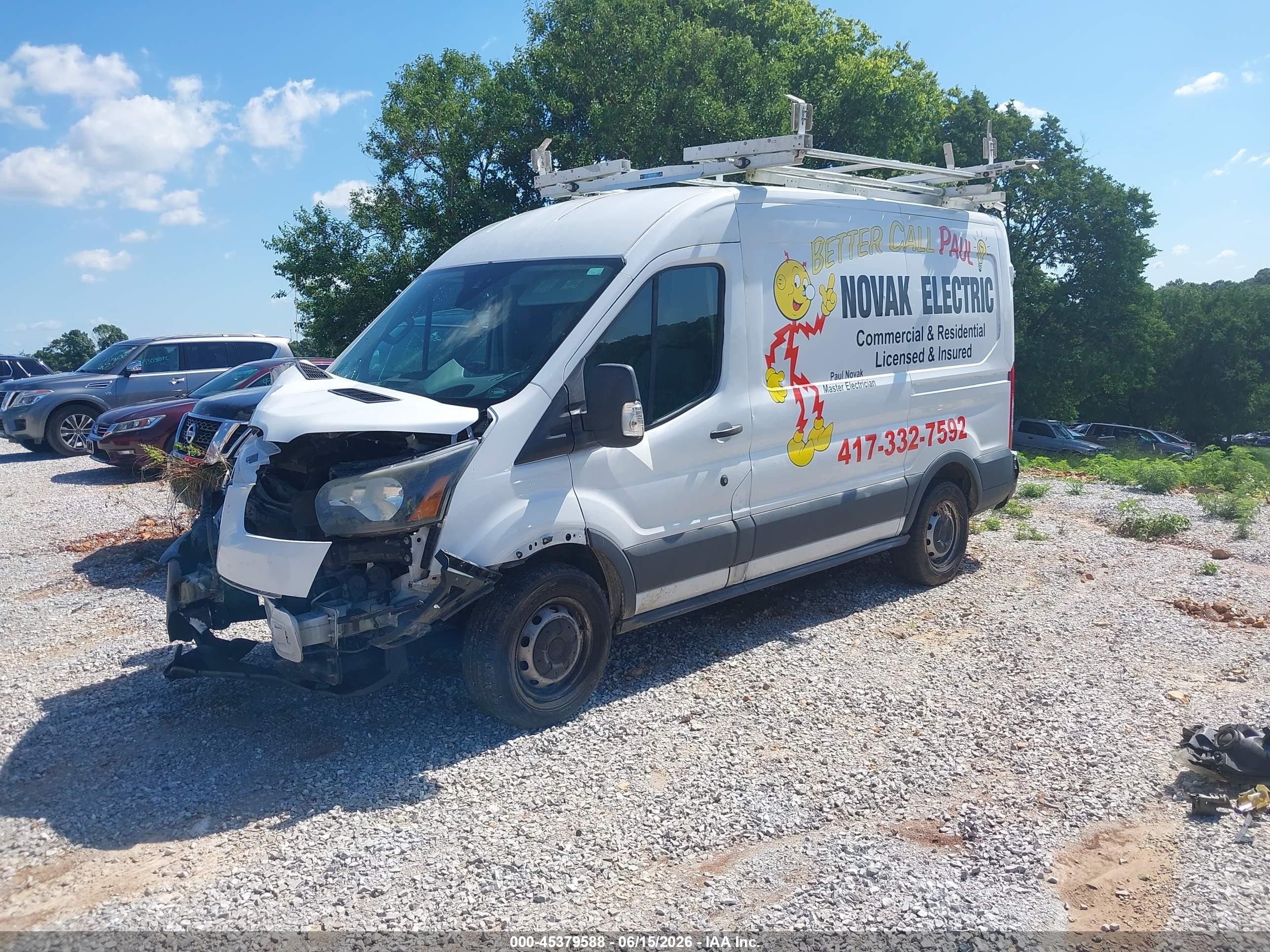 2015 Ford Transit-150   White vin: 1FTNE1CM9FKA84859