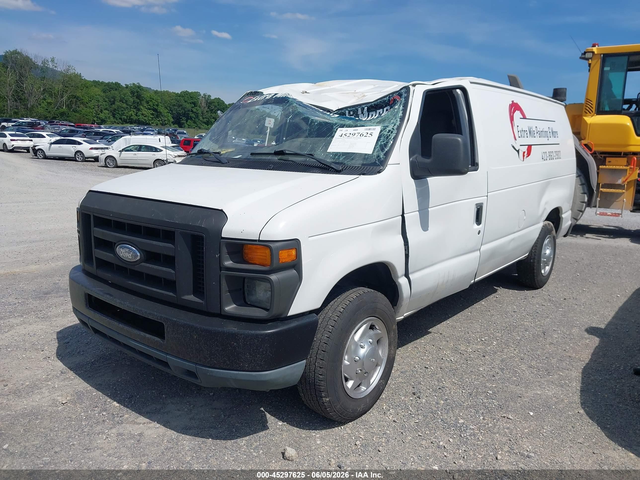 2010 Ford E-150 Commercial/recreational White vin: 1FTNE1EL0ADA92799