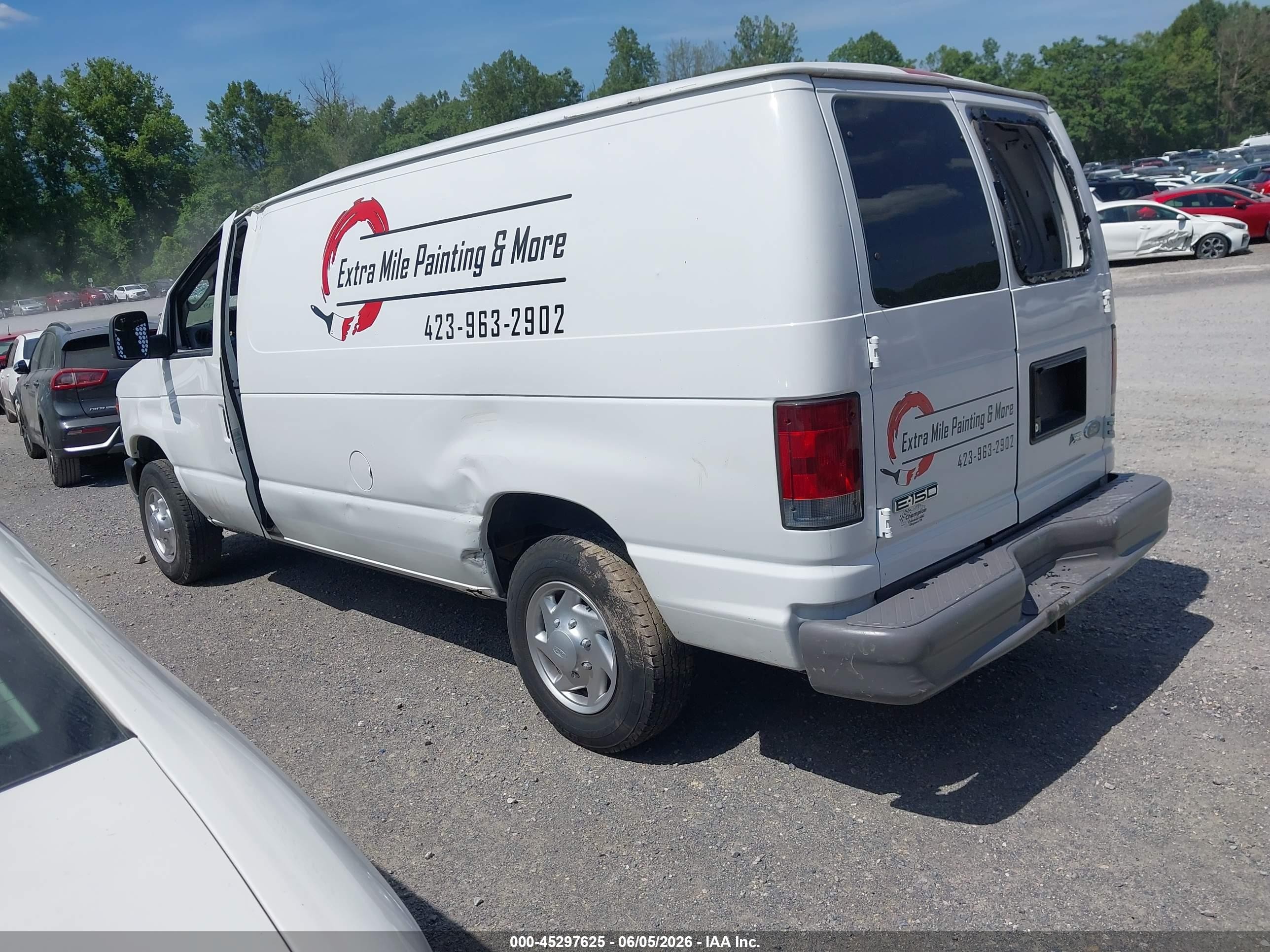 2010 Ford E-150 Commercial/recreational White vin: 1FTNE1EL0ADA92799