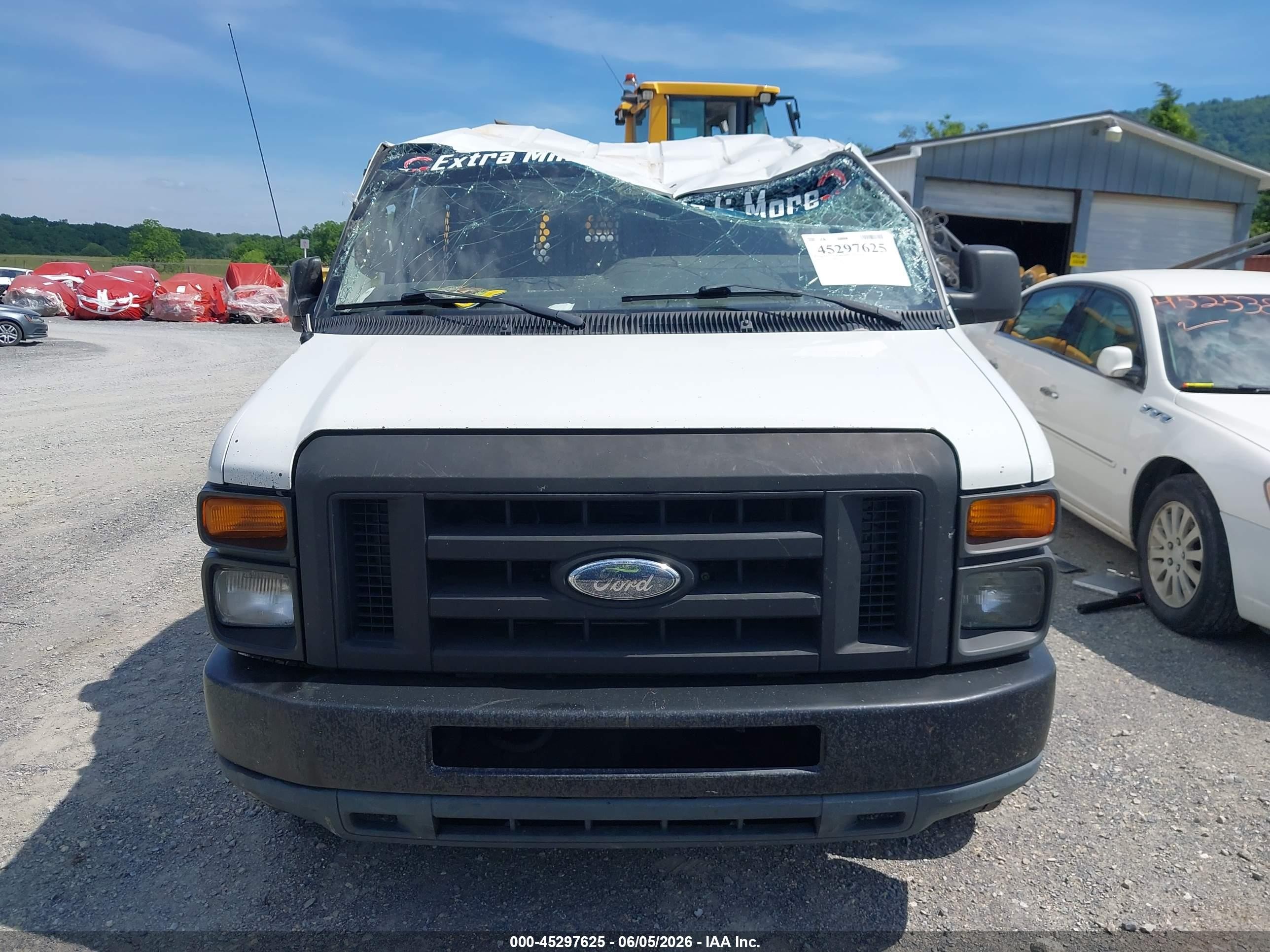 2010 Ford E-150 Commercial/recreational White vin: 1FTNE1EL0ADA92799