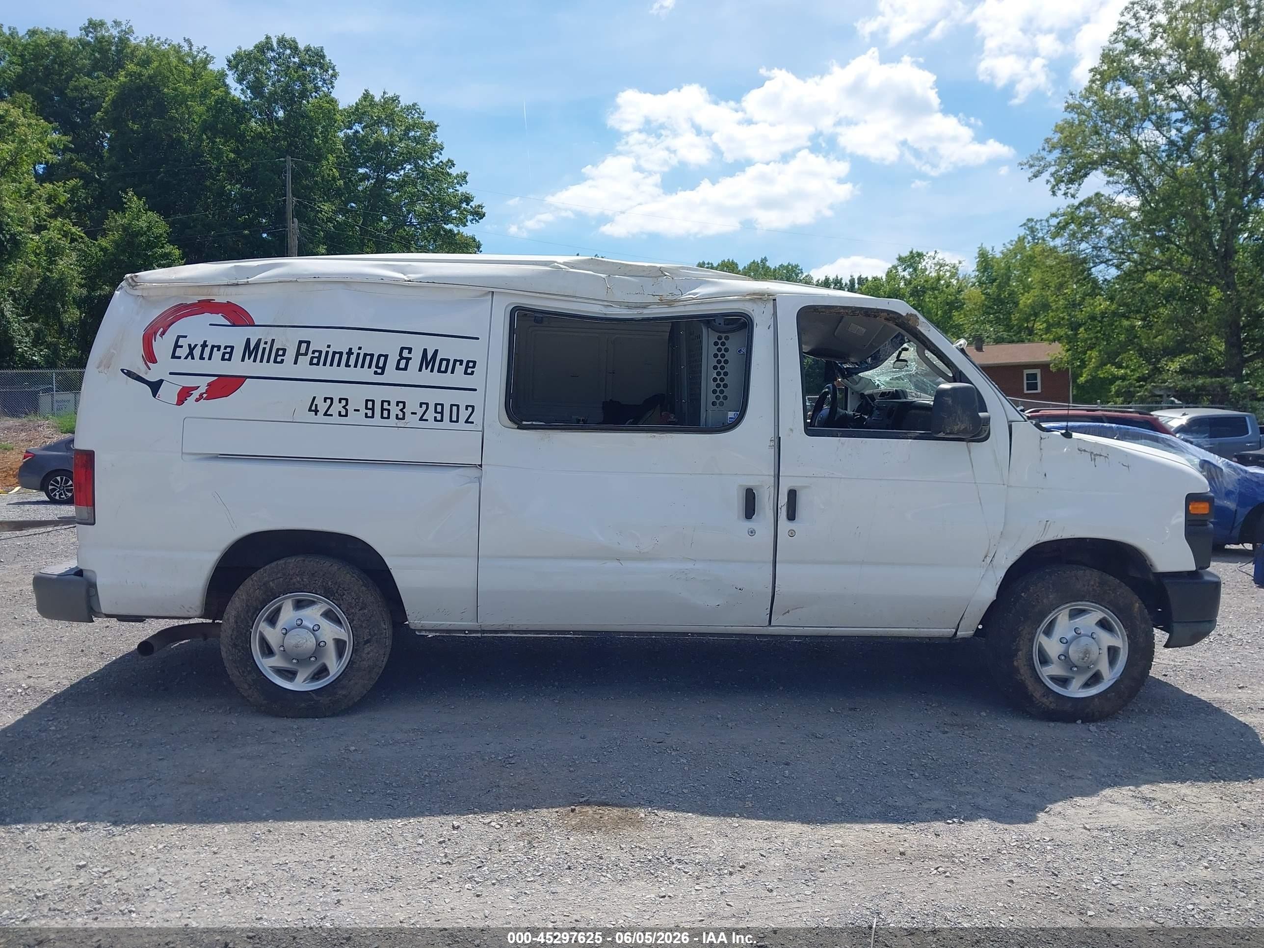 2010 Ford E-150 Commercial/recreational White vin: 1FTNE1EL0ADA92799