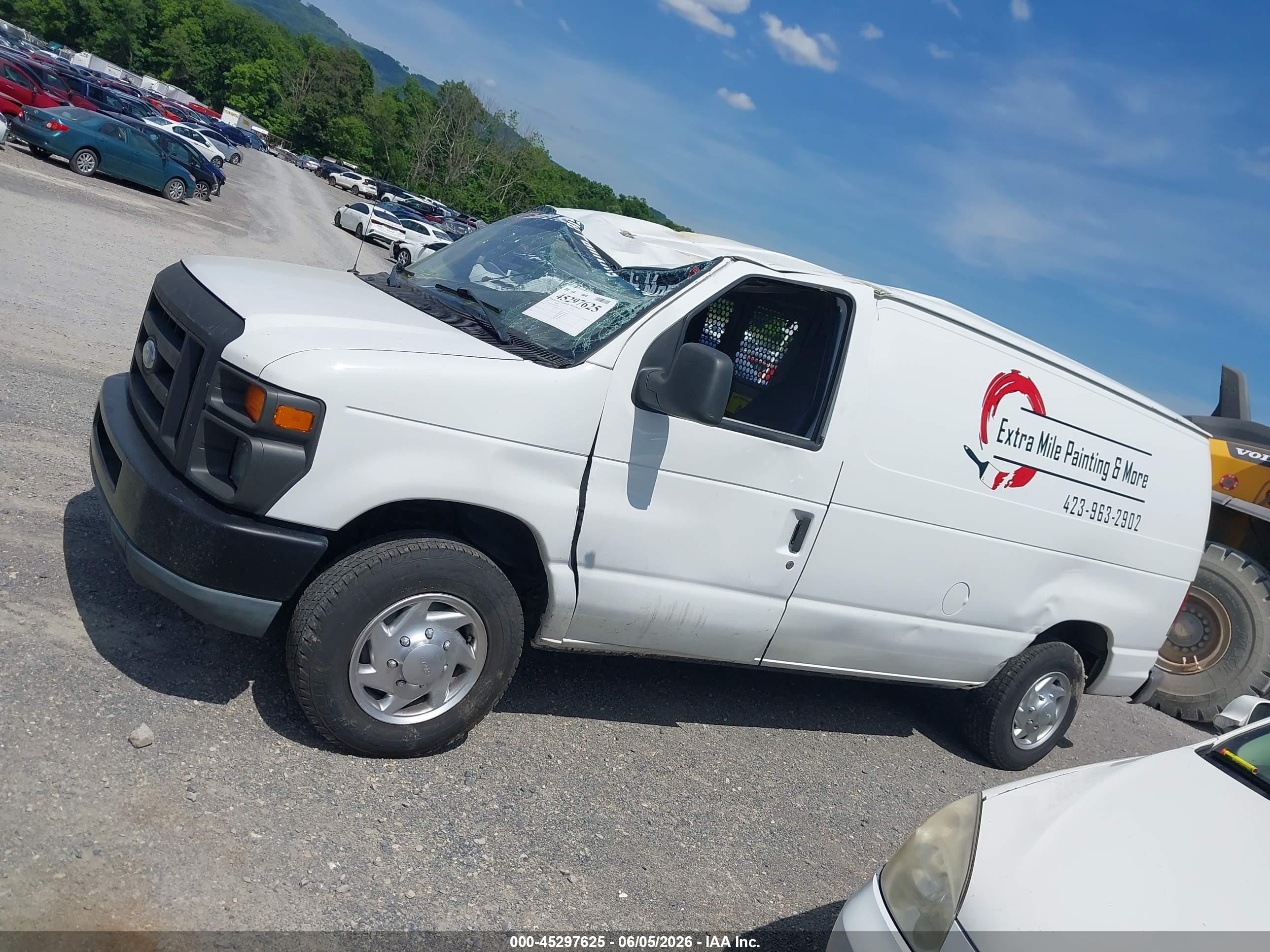 2010 Ford E-150 Commercial/recreational White vin: 1FTNE1EL0ADA92799