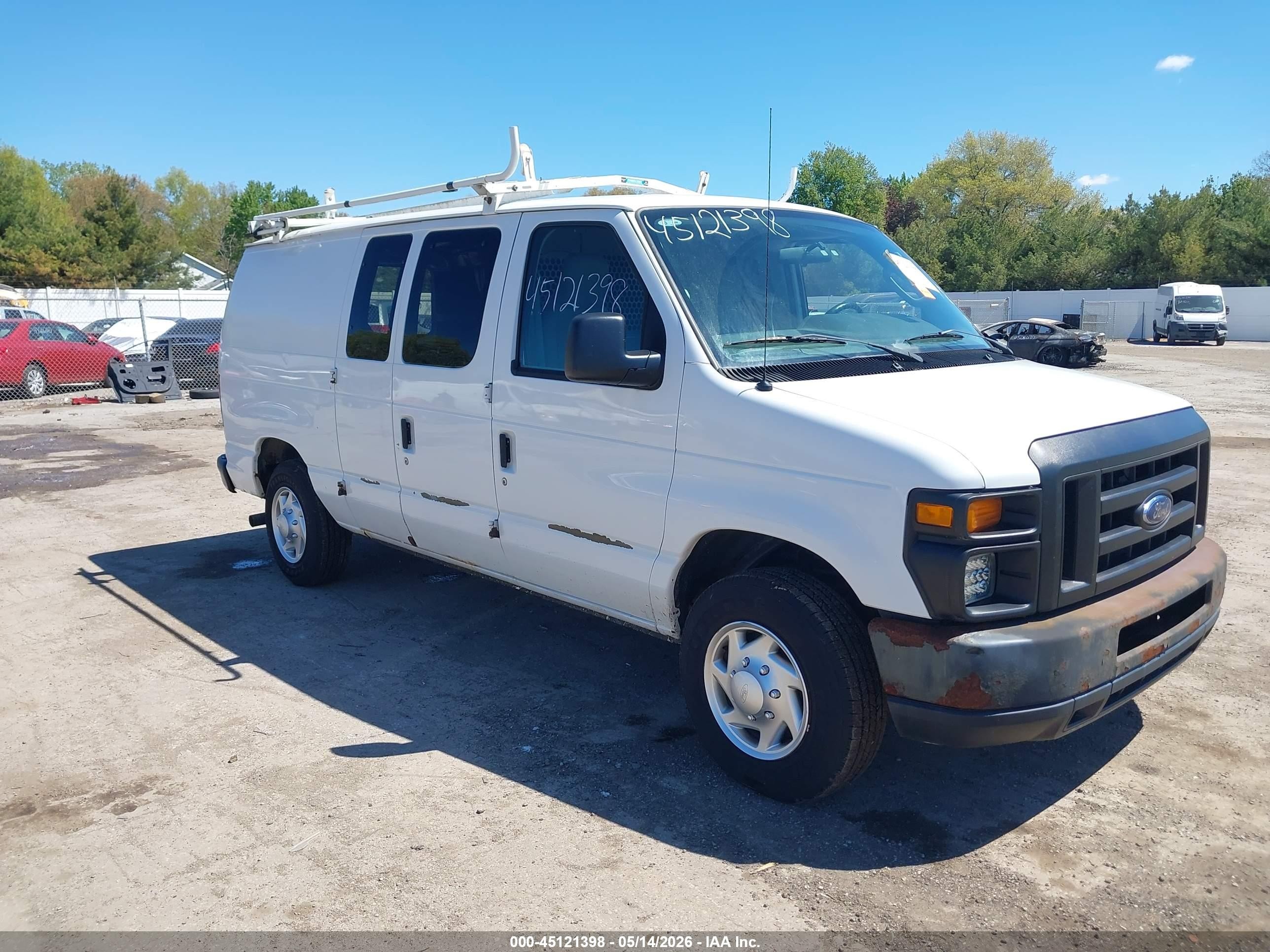 2011 Ford E-150 Commercial White vin: 1FTNE1EL0BDA82288