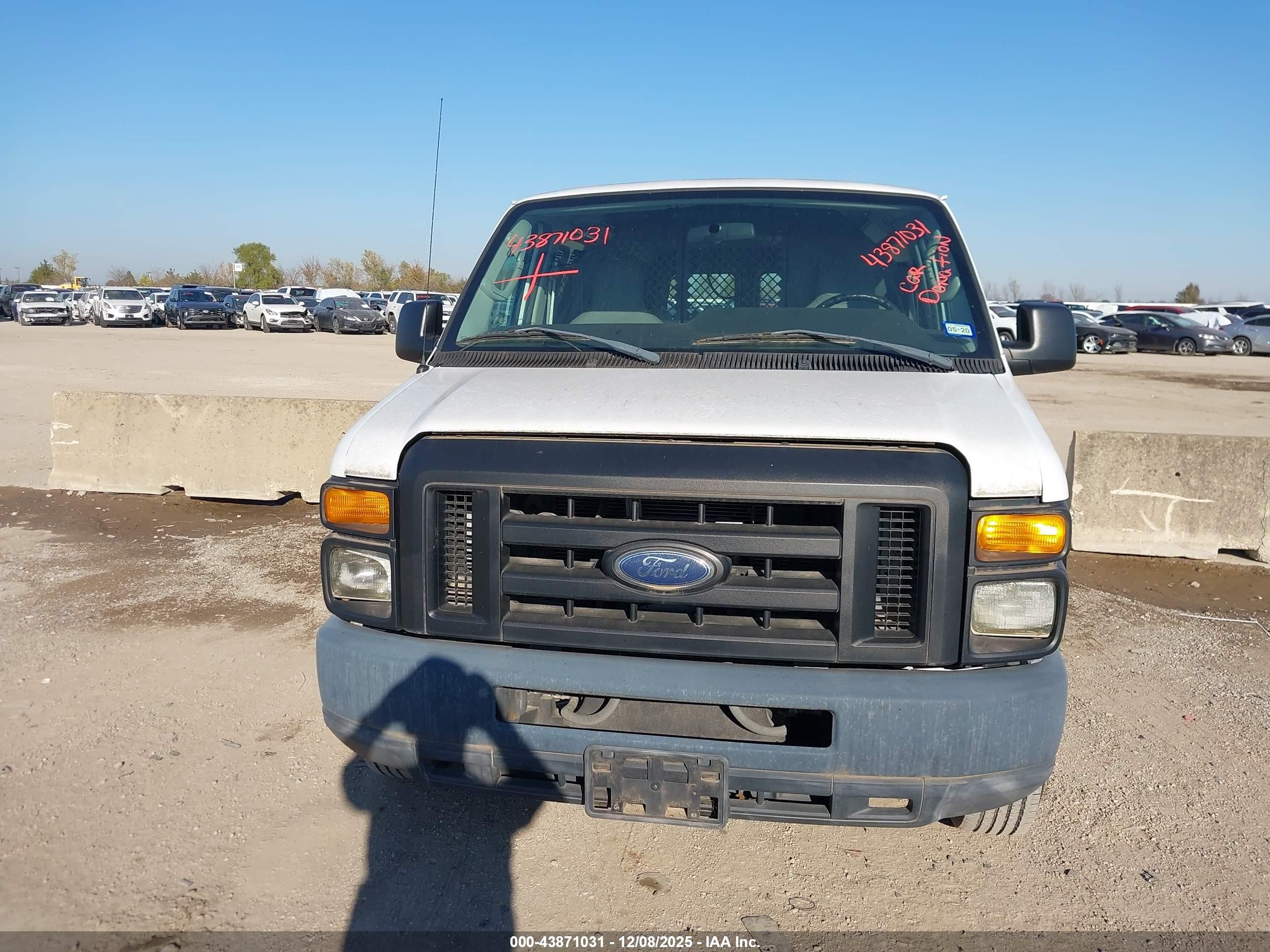 2012 Ford E-150 Commercial White vin: 1FTNE1EL3CDA08557