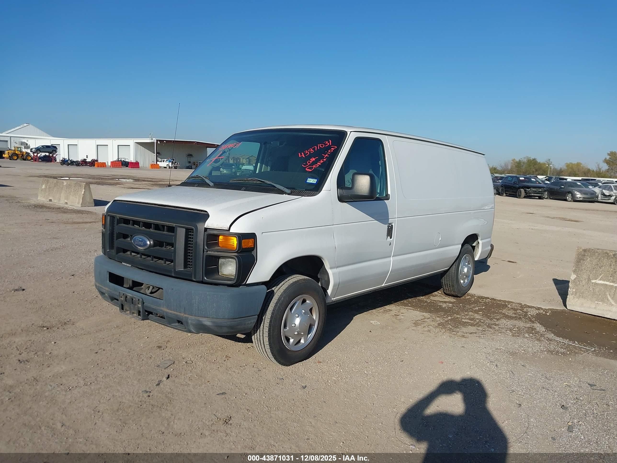 2012 Ford E-150 Commercial White vin: 1FTNE1EL3CDA08557