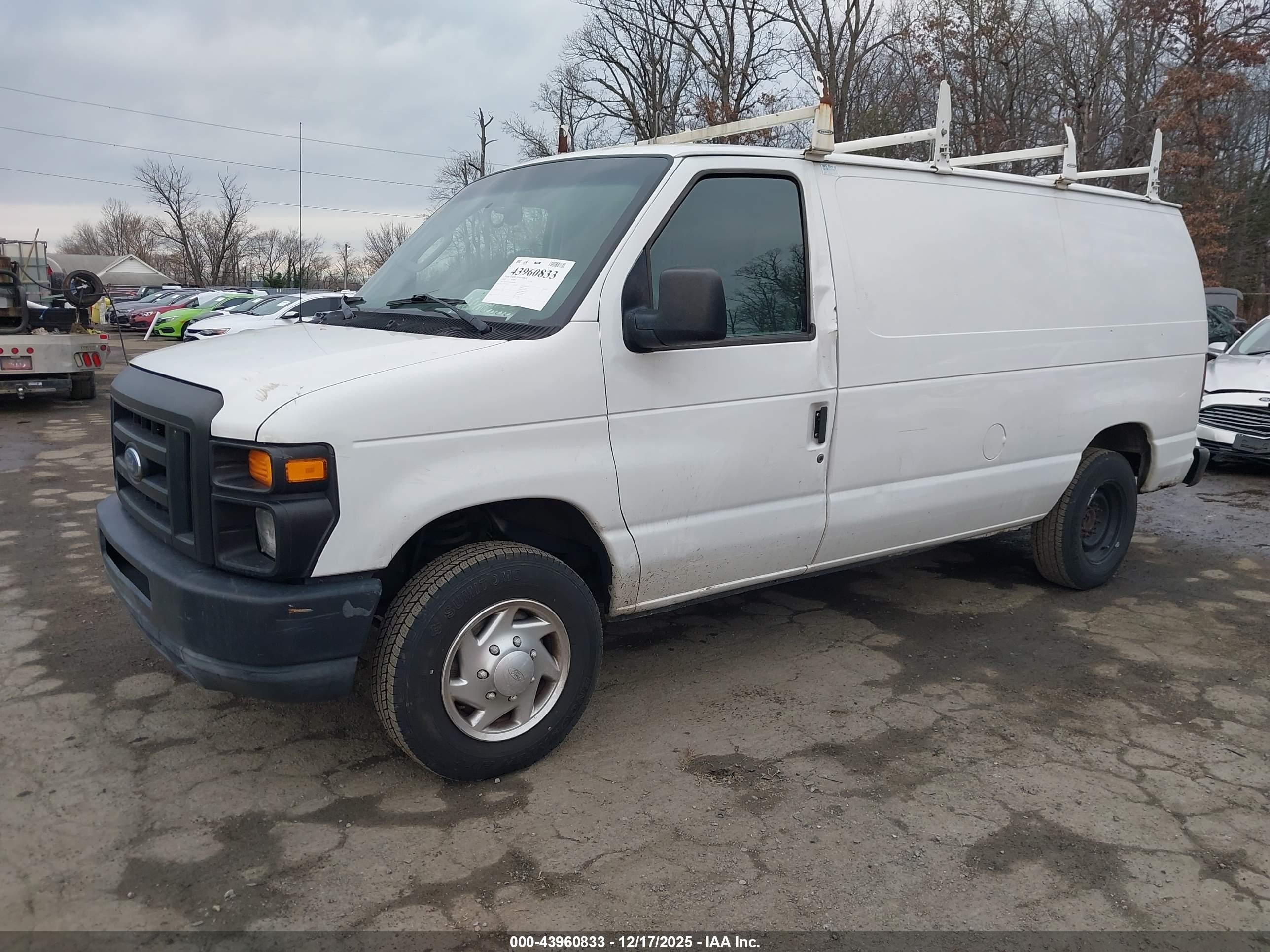 2010 Ford E-150 Commercial/recreational White vin: 1FTNE1EL5ADA64495