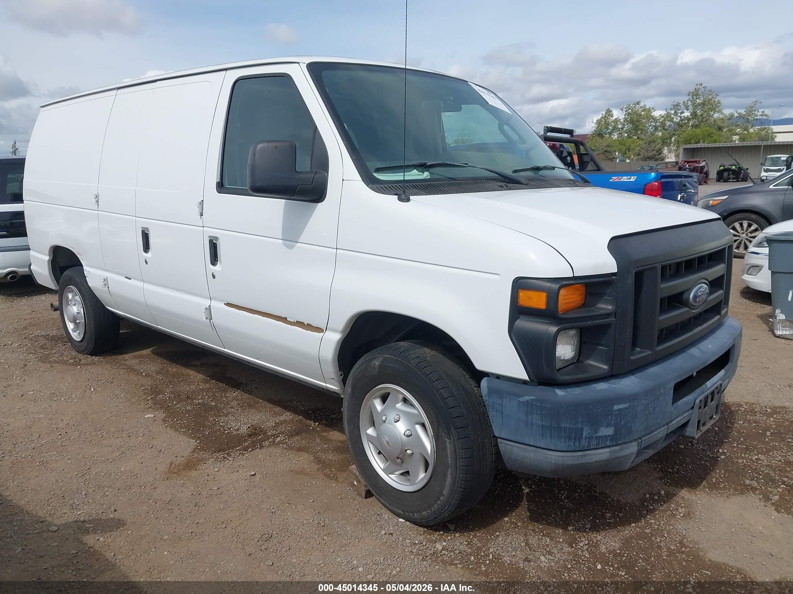 2012 Ford E-150 Commercial White vin: 1FTNE1EL5CDA60112