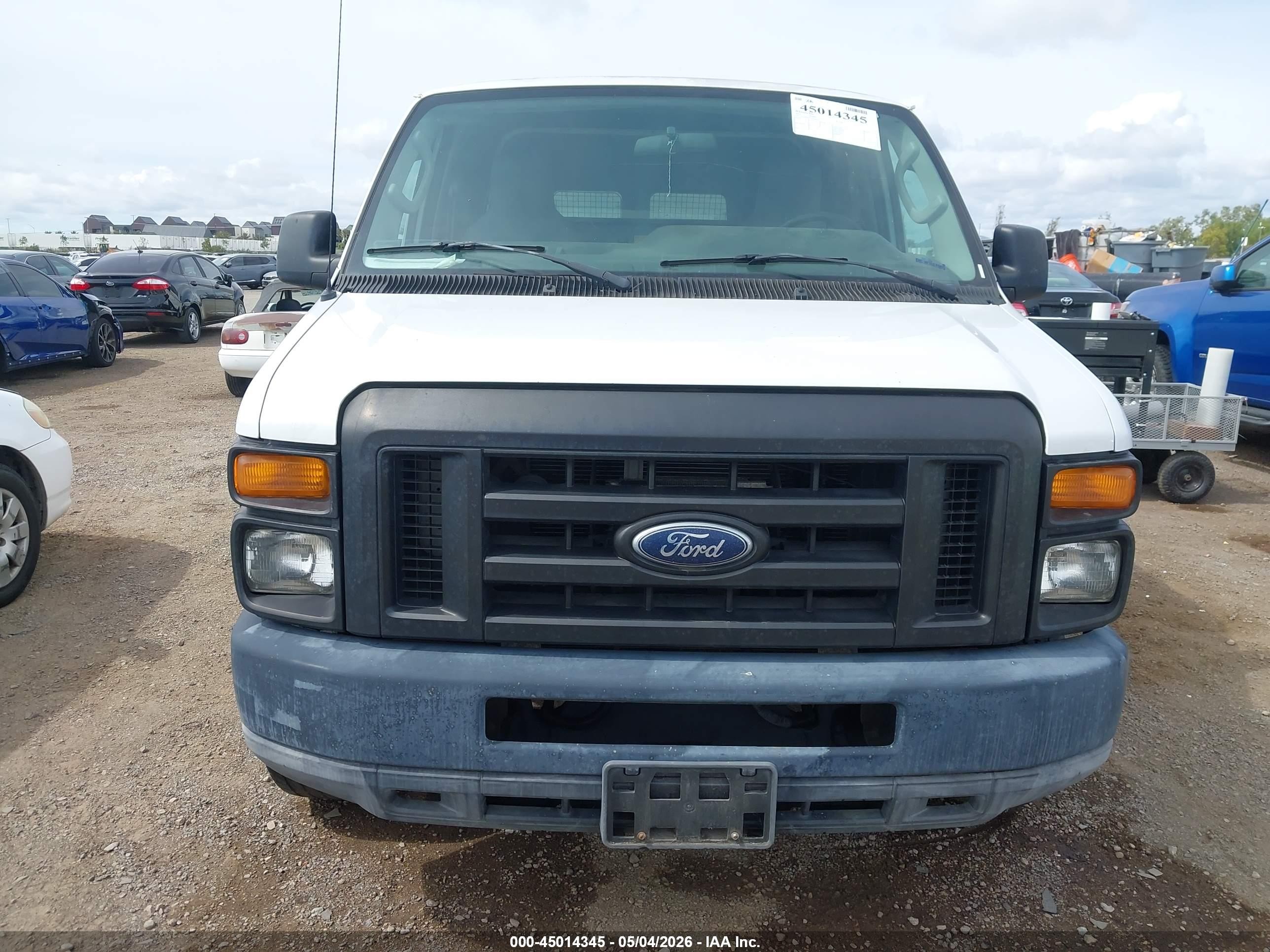 2012 Ford E-150 Commercial White vin: 1FTNE1EL5CDA60112