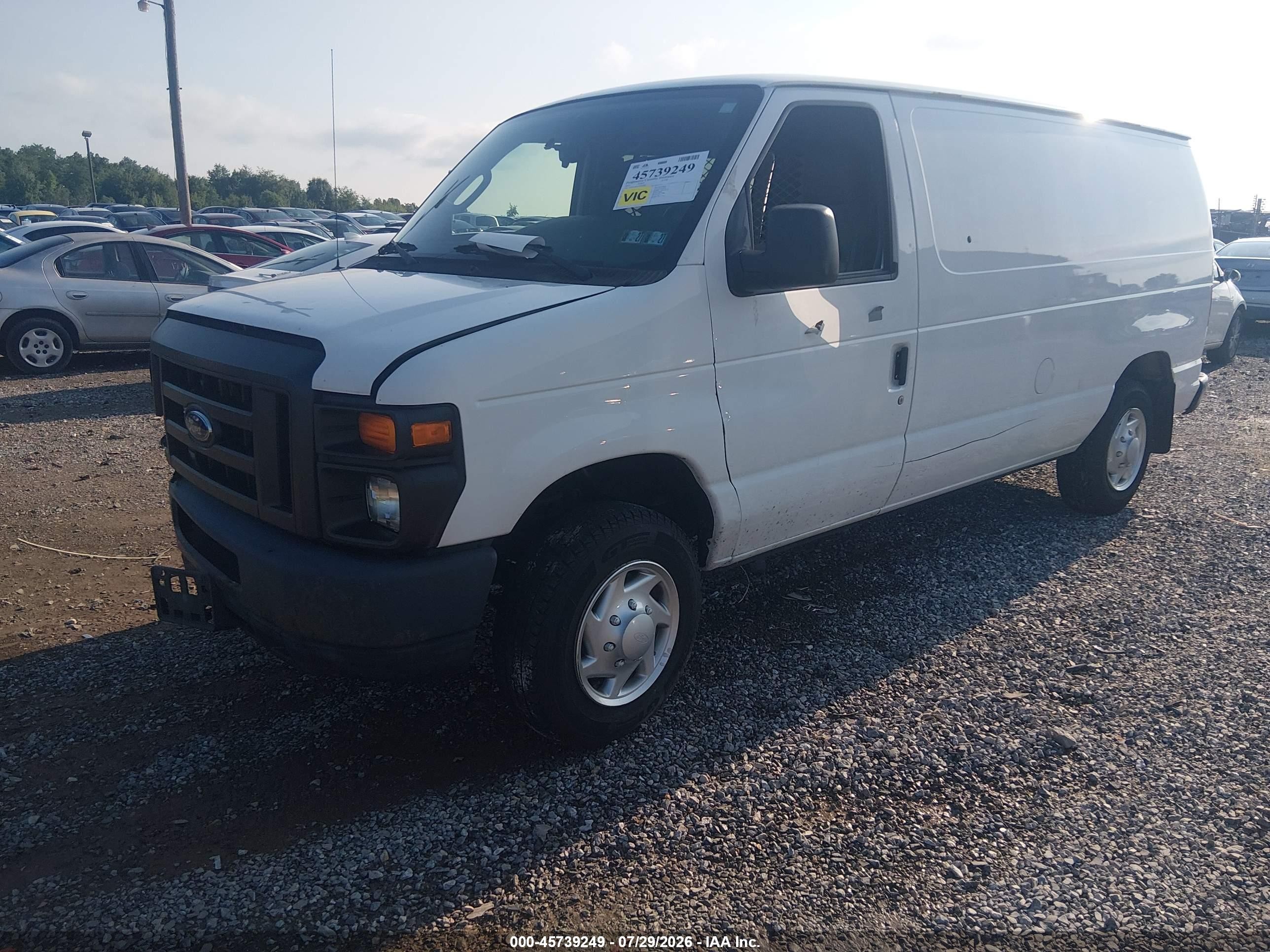 2012 Ford E-150 Commercial White vin: 1FTNE1EL6CDA23568