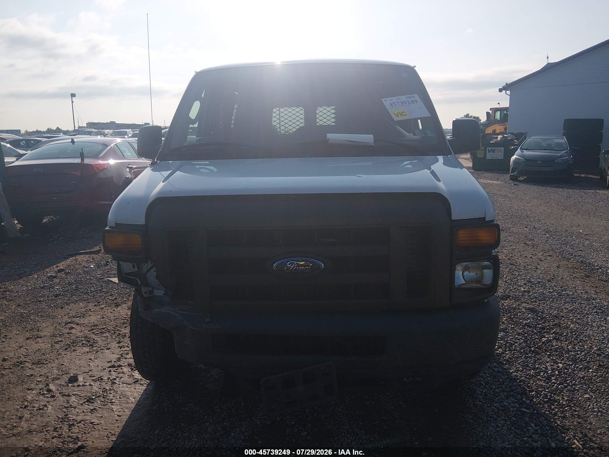2012 Ford E-150 Commercial White vin: 1FTNE1EL6CDA23568