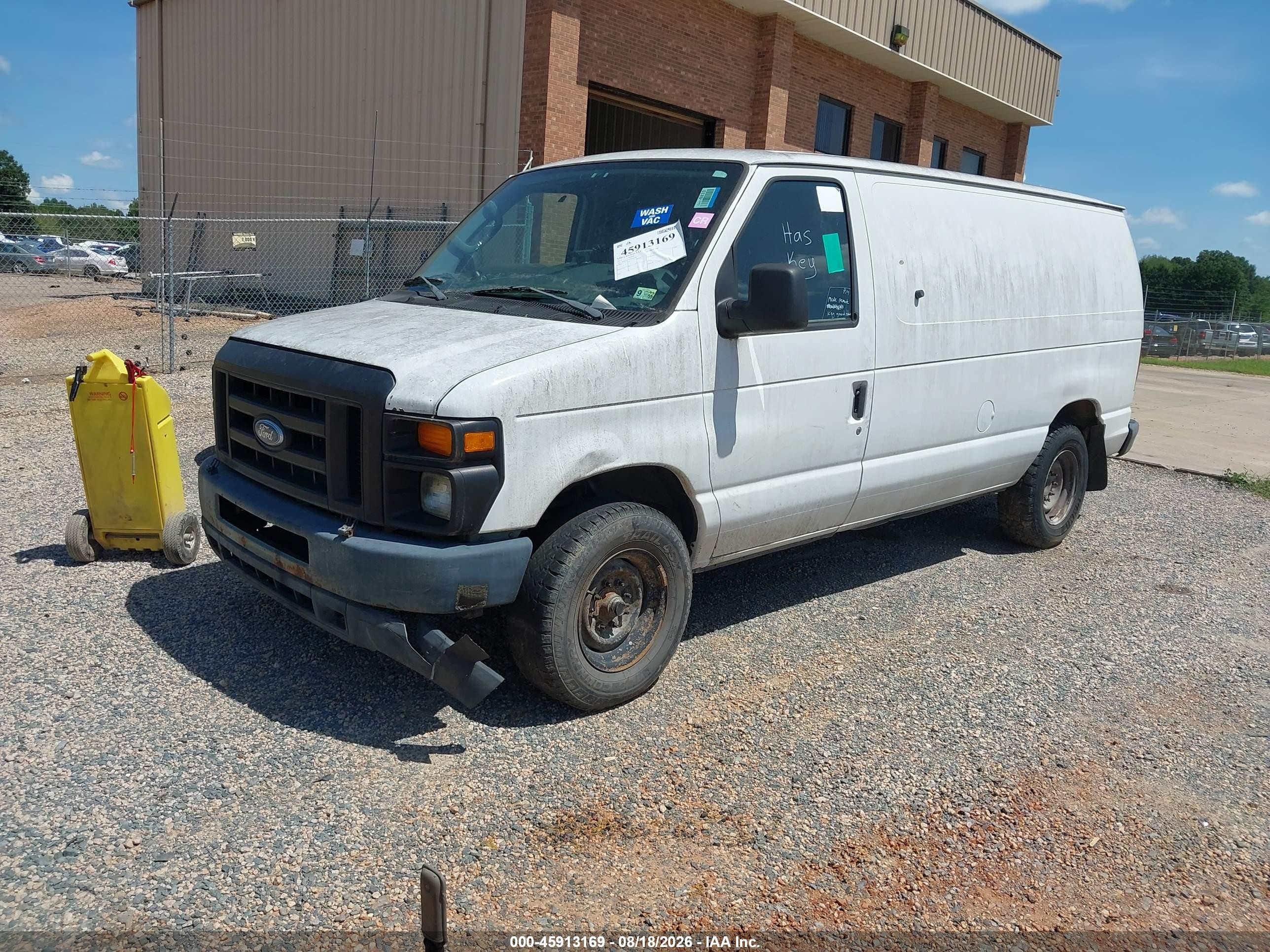 2012 Ford E-150 Commercial White vin: 1FTNE1EL8CDA36340