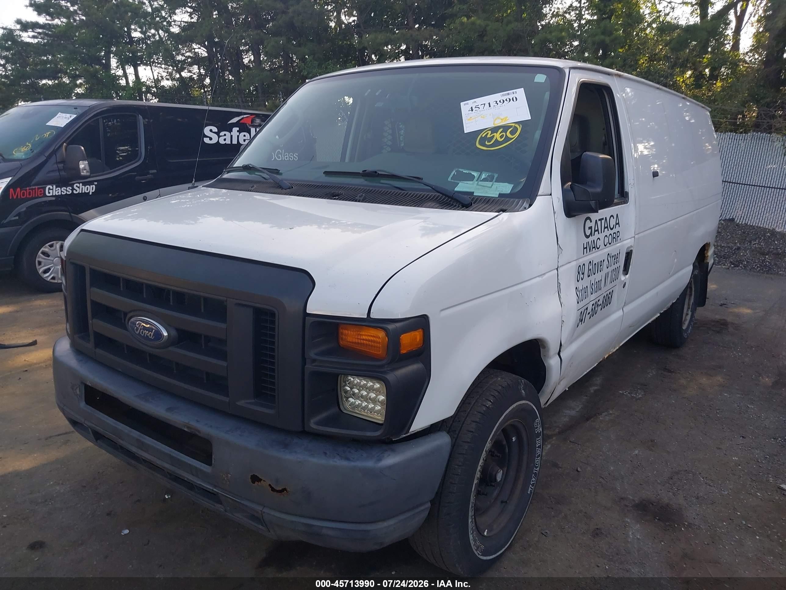 2012 Ford E-150 Commercial White vin: 1FTNE1EL8CDA81889