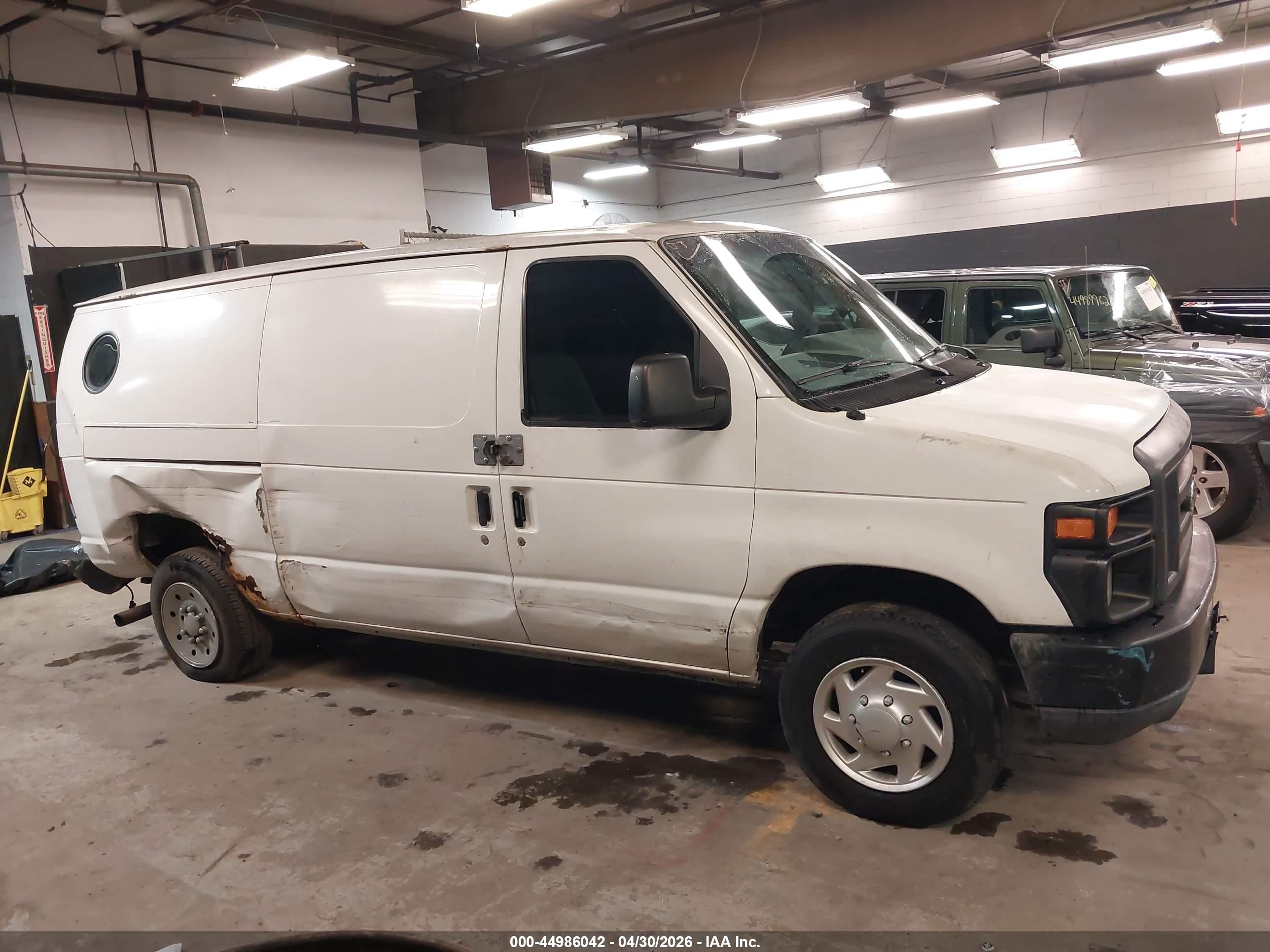 2010 Ford E-150 Commercial/recreational White vin: 1FTNE1EL9ADA64502