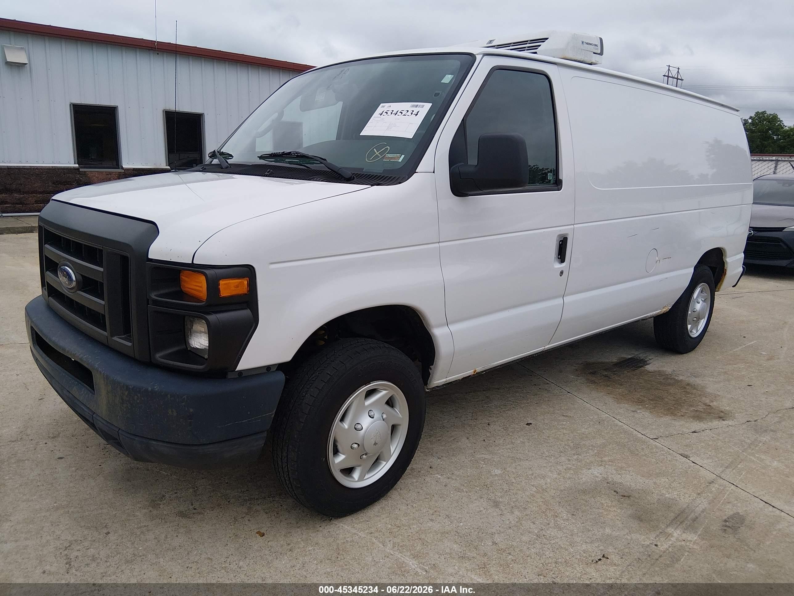 2012 Ford E-150 Commercial White vin: 1FTNE1EL9CDA50215