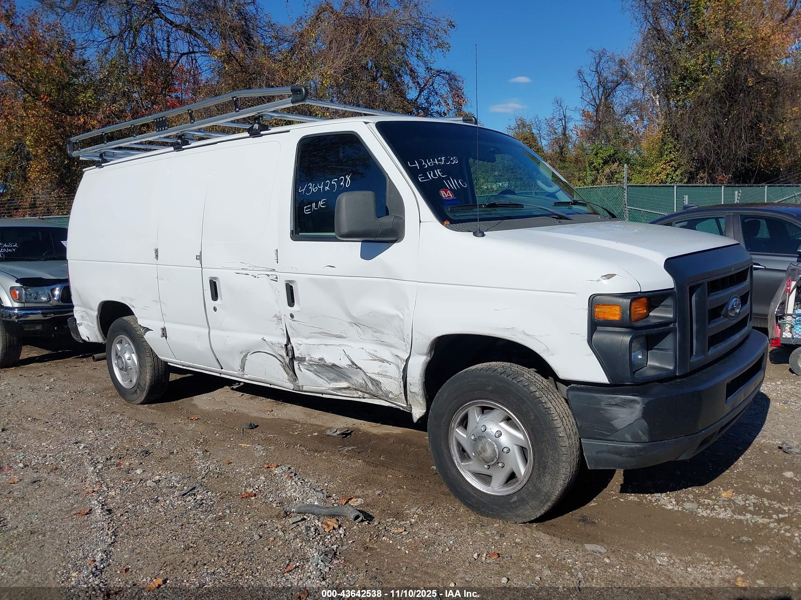 2010 Ford E-150 Commercial/recreational White vin: 1FTNE1EW0ADA14226