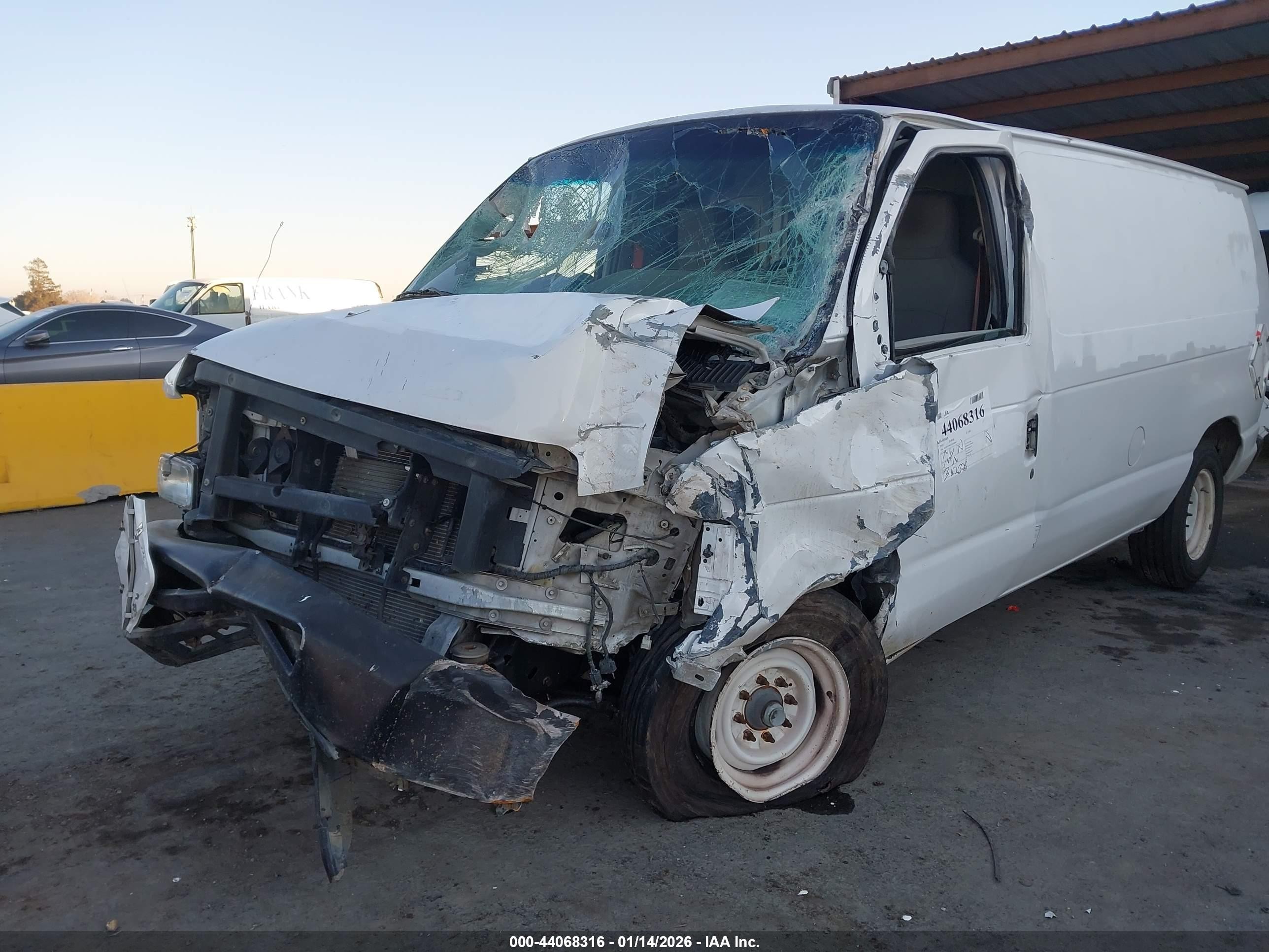 2010 Ford E-150 Commercial/recreational White vin: 1FTNE1EW0ADA90867
