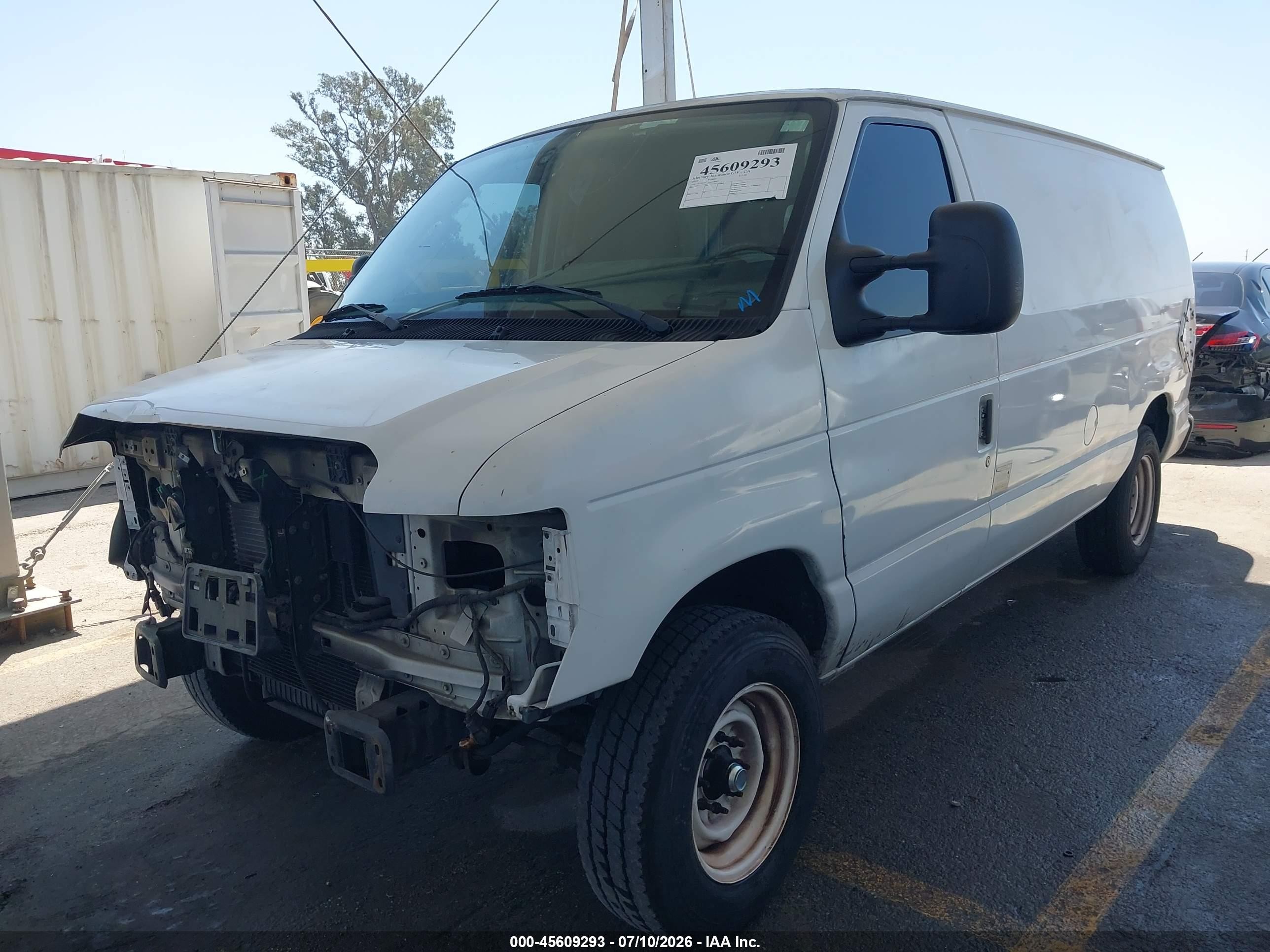 2010 Ford E-150   White vin: 1FTNE1EW0ADA90917