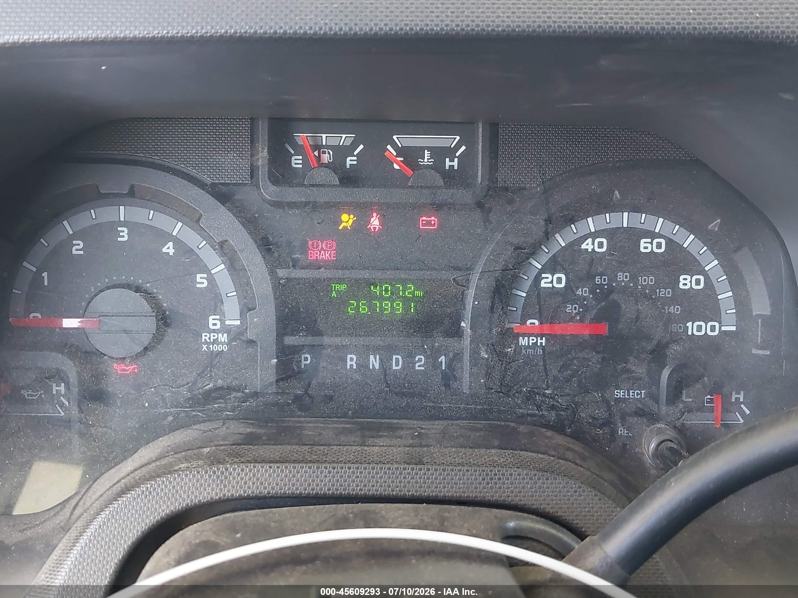2010 Ford E-150   White vin: 1FTNE1EW0ADA90917