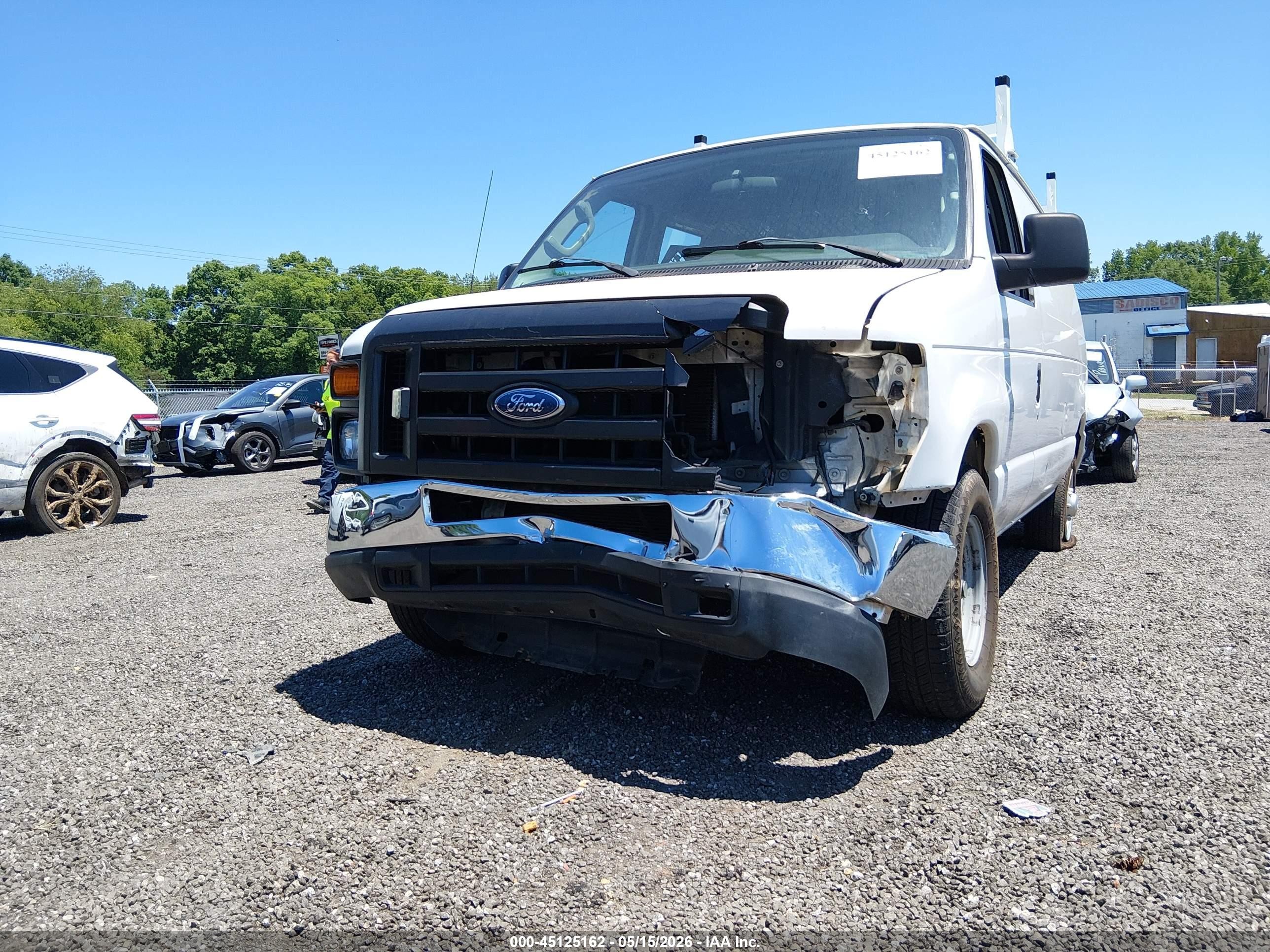 2011 Ford E-150 Commercial White vin: 1FTNE1EW0BDB02596