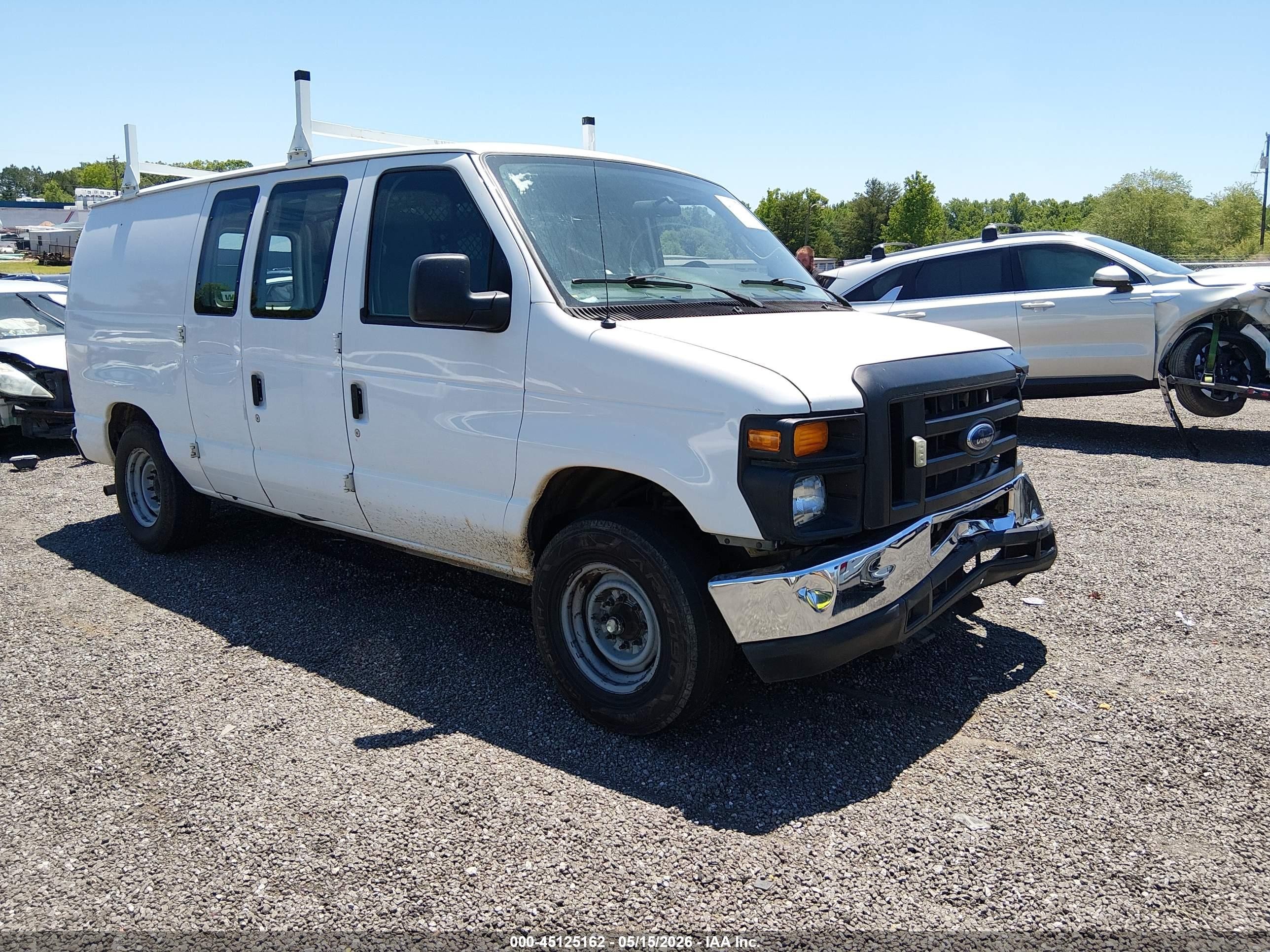 2011 Ford E-150 Commercial White vin: 1FTNE1EW0BDB02596