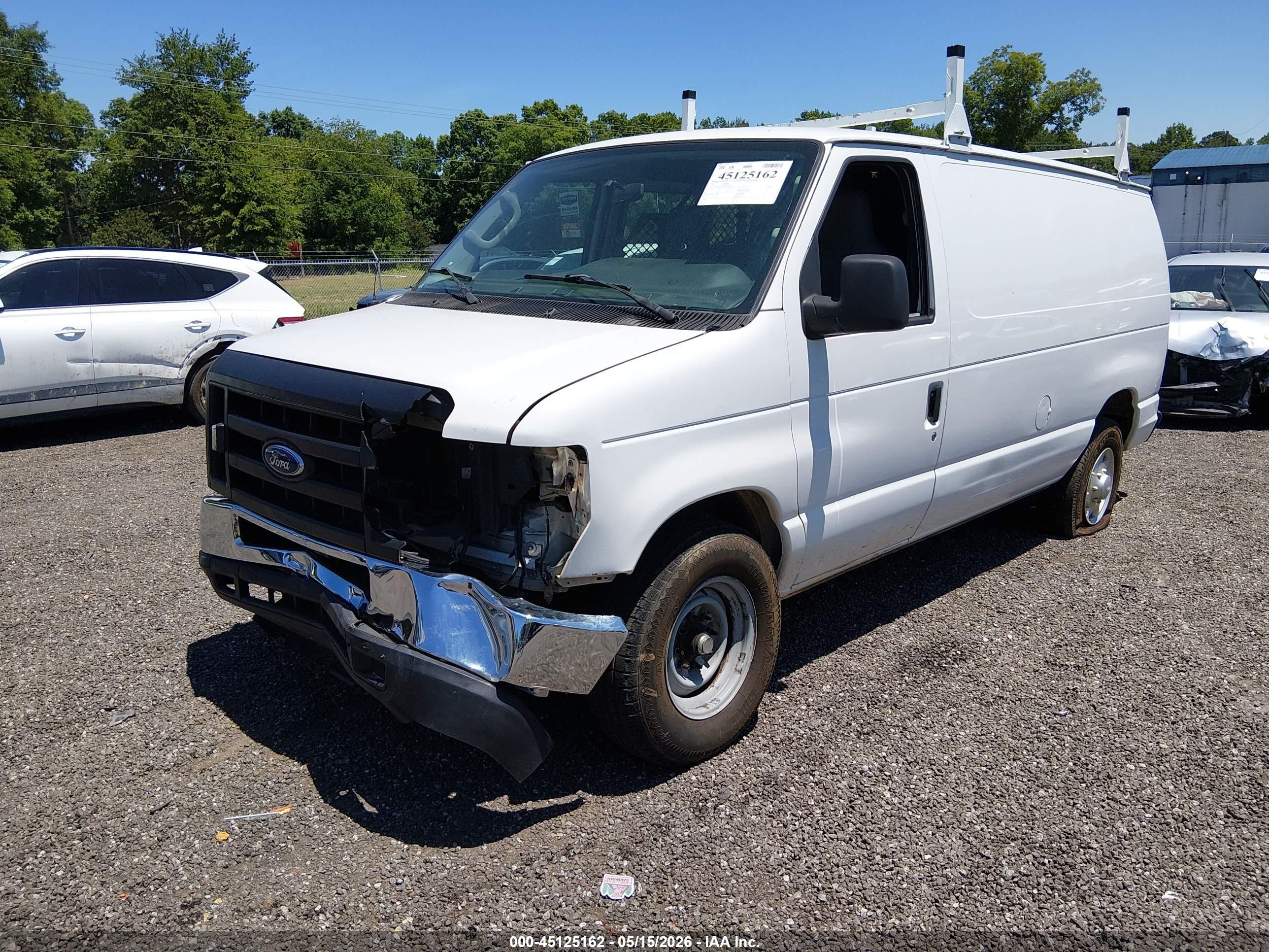 2011 Ford E-150 Commercial White vin: 1FTNE1EW0BDB02596