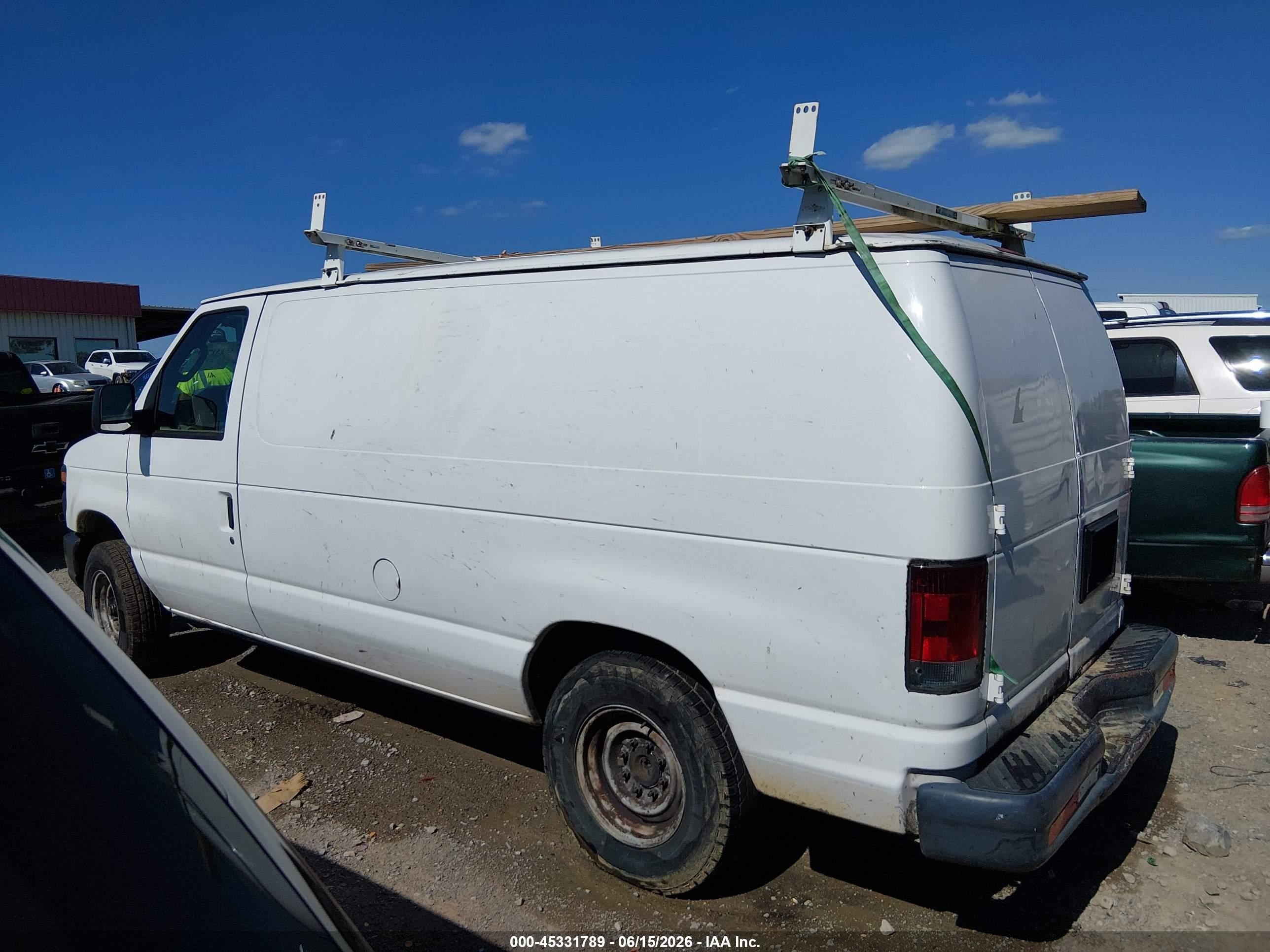 2012 Ford E-150 Commercial White vin: 1FTNE1EW0CDA15623