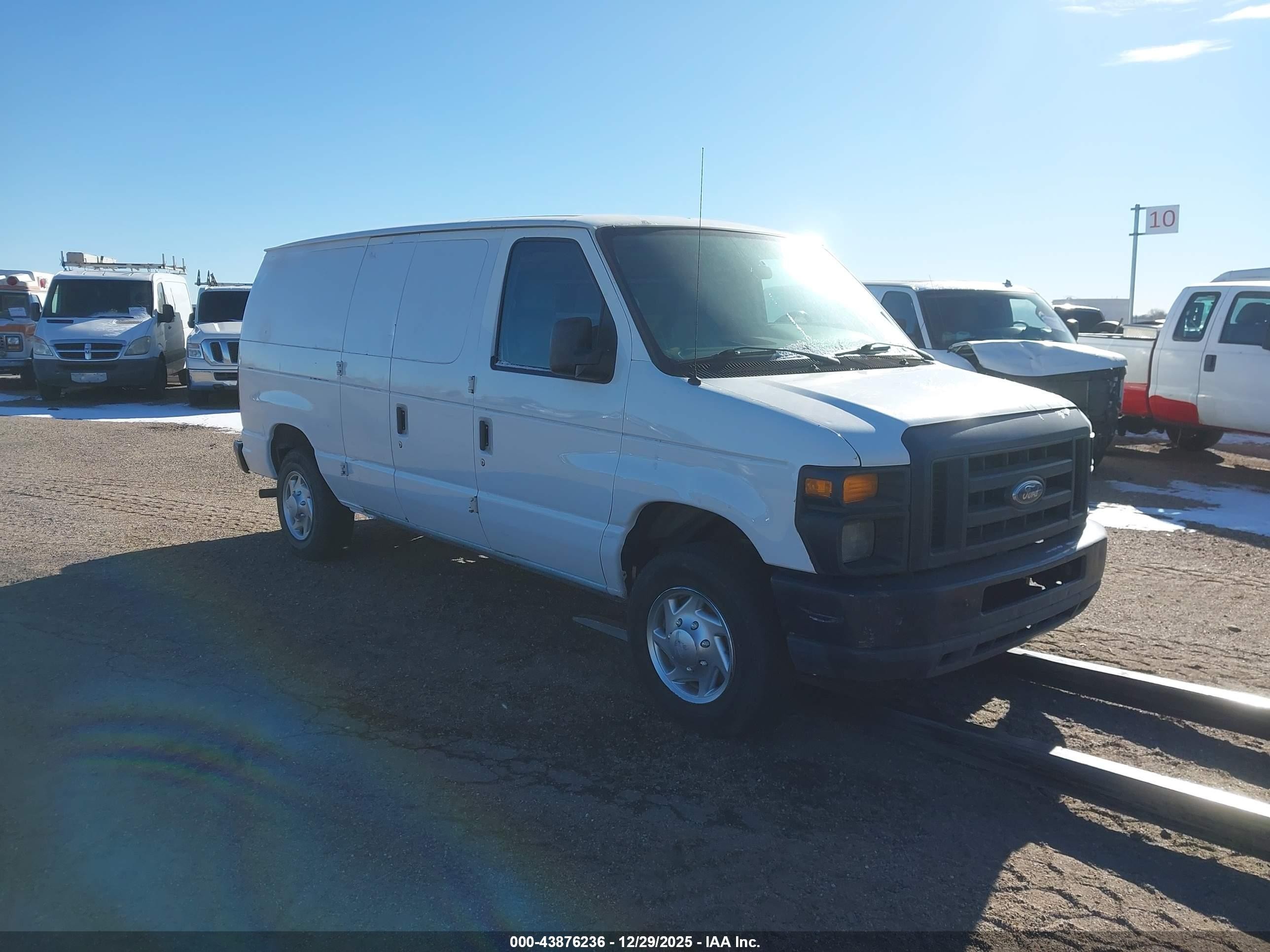 2010 Ford E-150 Commercial/recreational White vin: 1FTNE1EW1ADA69221
