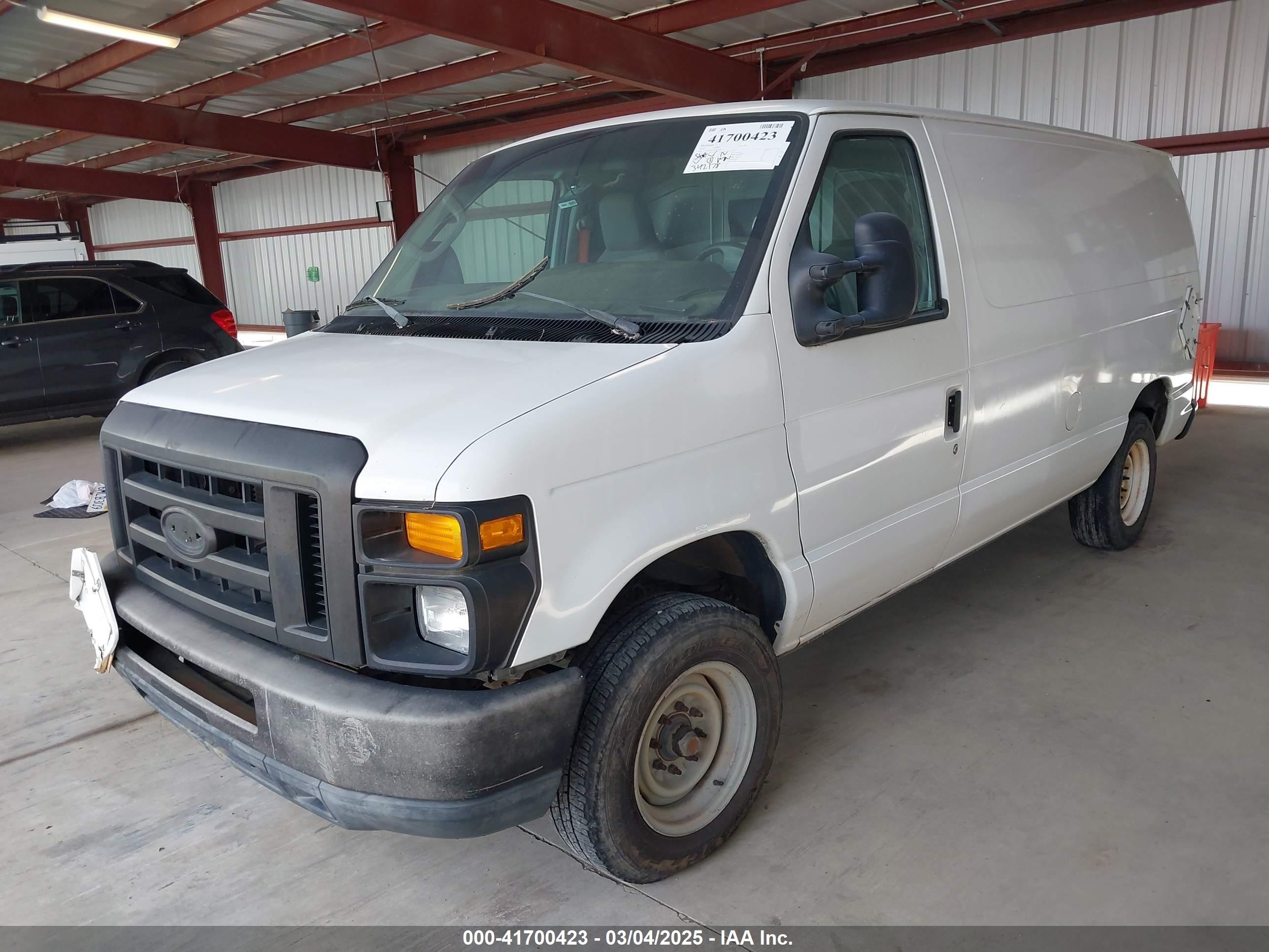 2010 Ford E-150 Commercial/recreational White vin: 1FTNE1EW1ADA90893