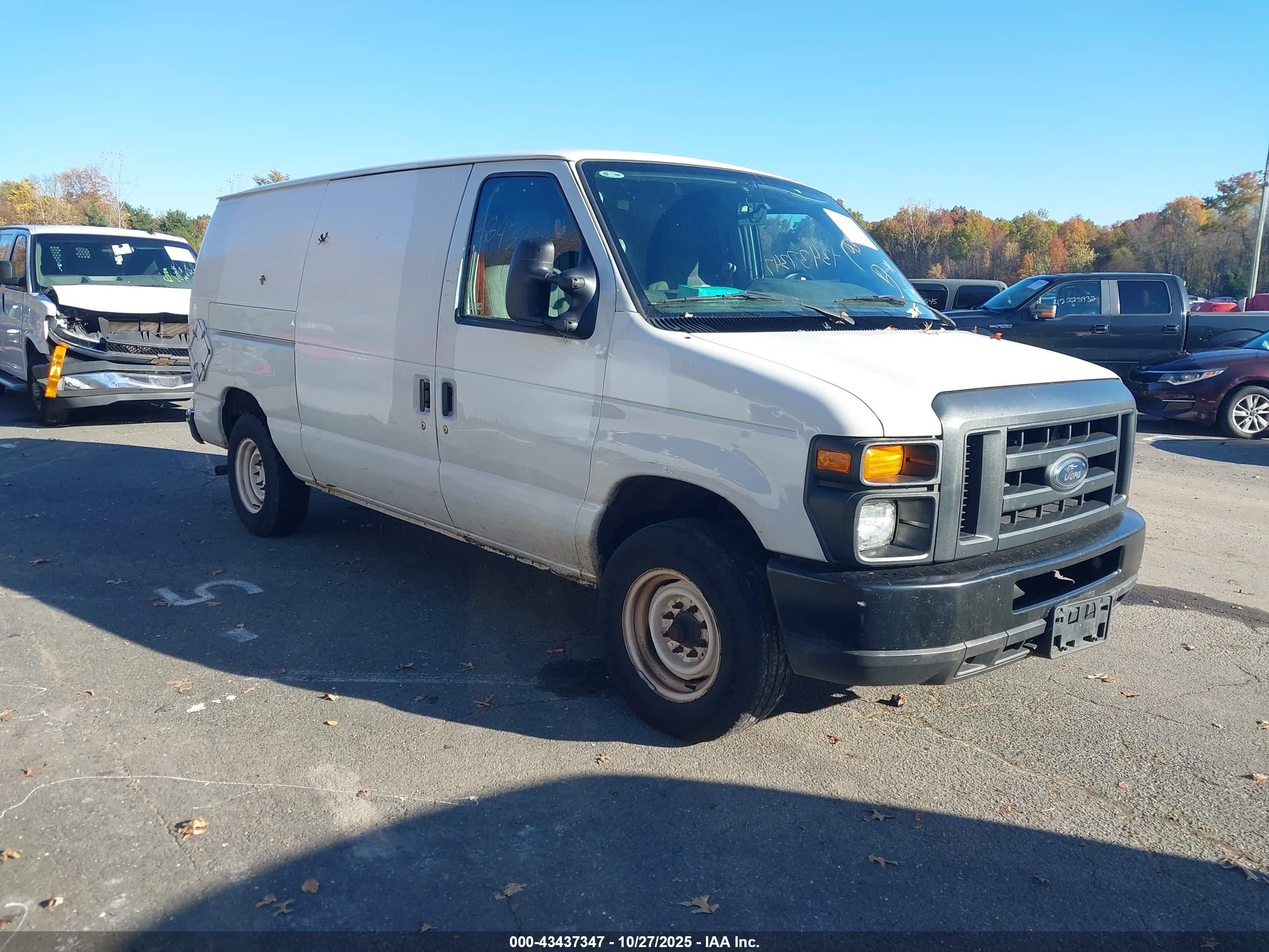 2010 Ford E-150 Commercial/recreational Белый vin: 1FTNE1EW1ADA91350