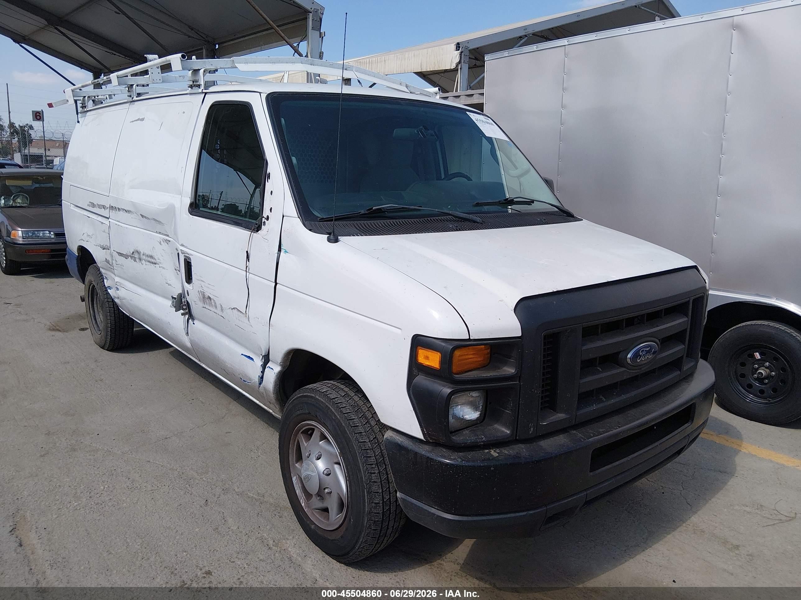 2011 Ford E-150 Commercial/recreational White vin: 1FTNE1EW1BDA32736