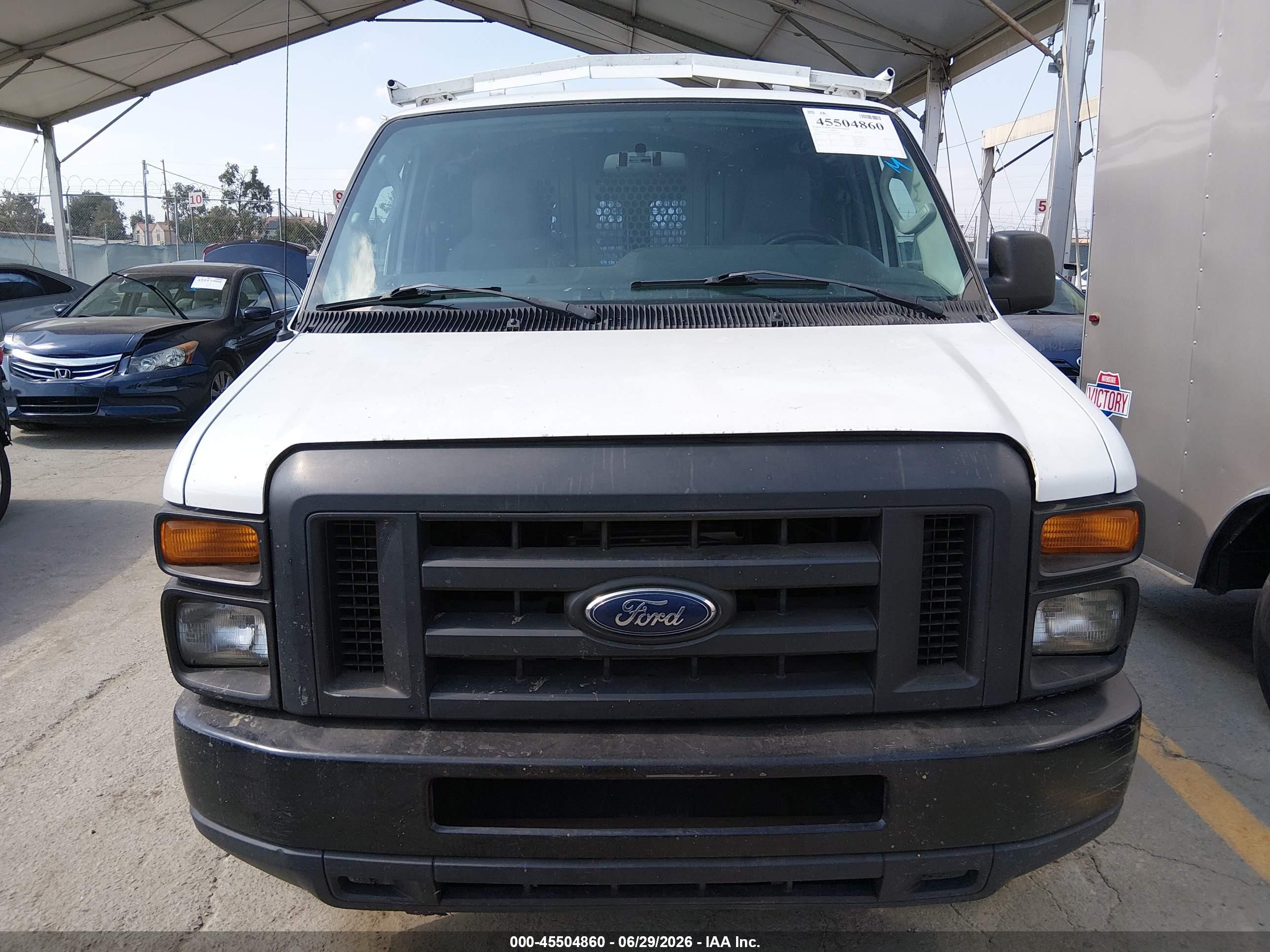 2011 Ford E-150 Commercial/recreational White vin: 1FTNE1EW1BDA32736