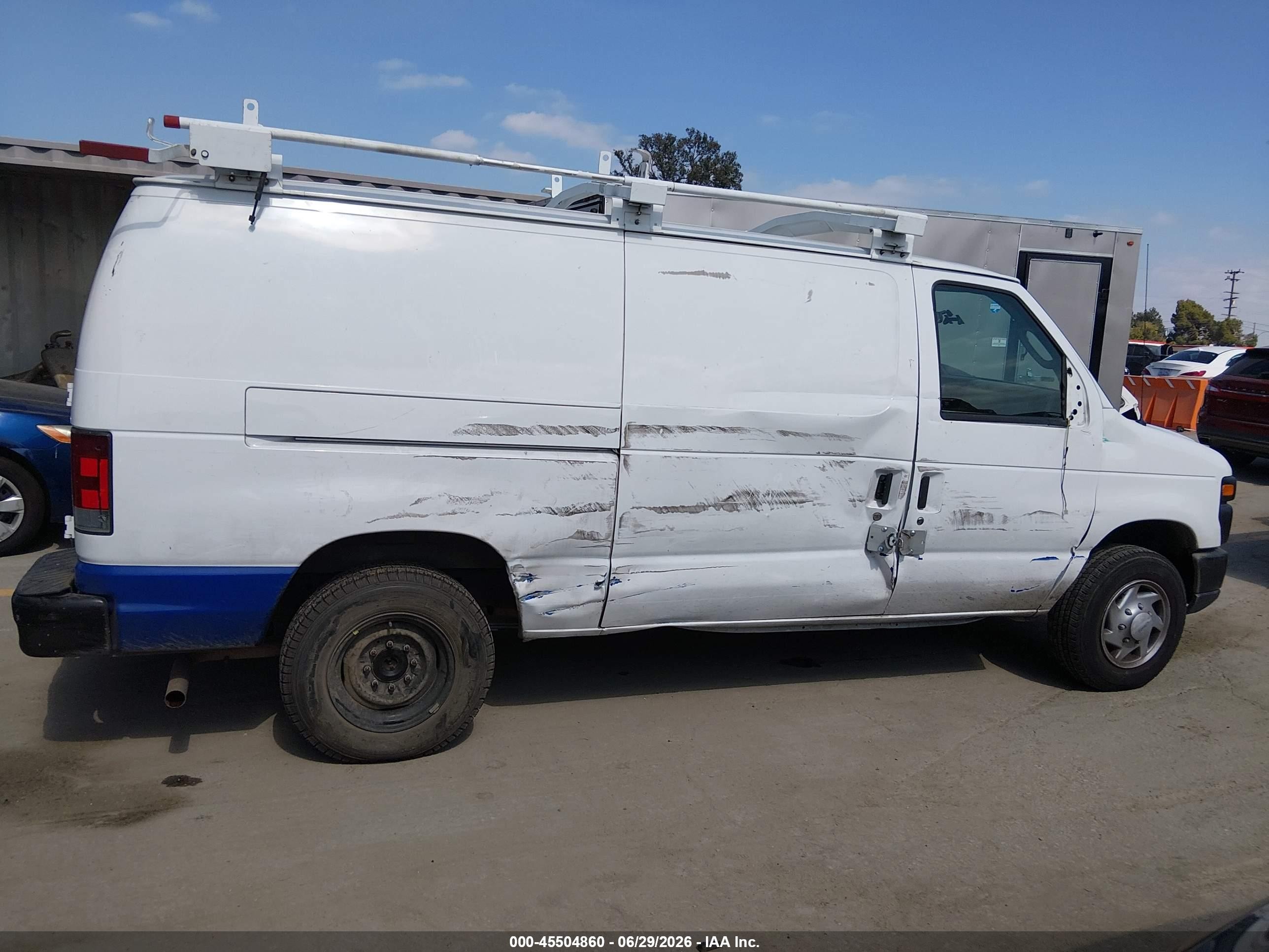 2011 Ford E-150 Commercial/recreational White vin: 1FTNE1EW1BDA32736