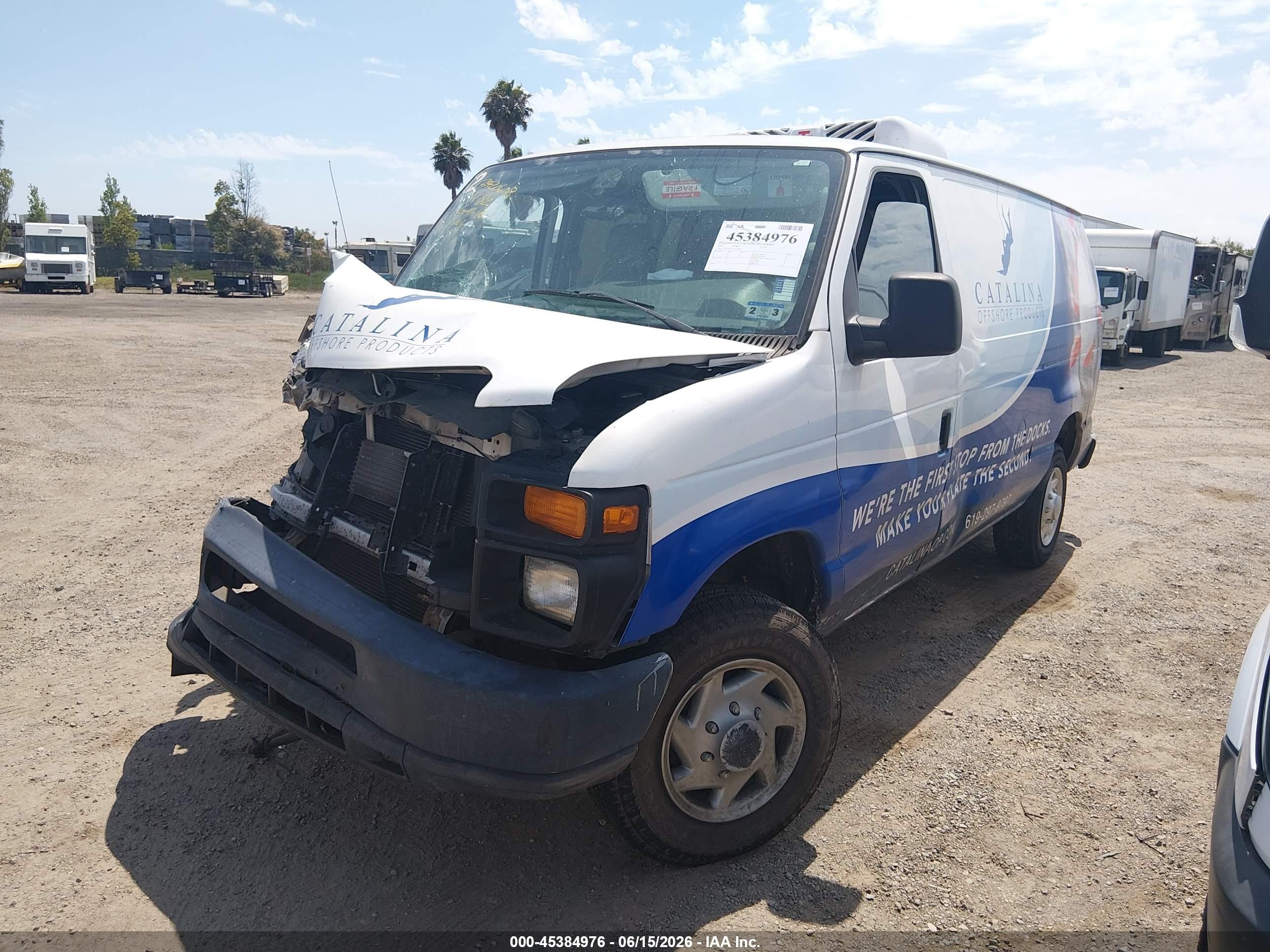 2012 Ford E-150 Commercial White vin: 1FTNE1EW1CDA53085