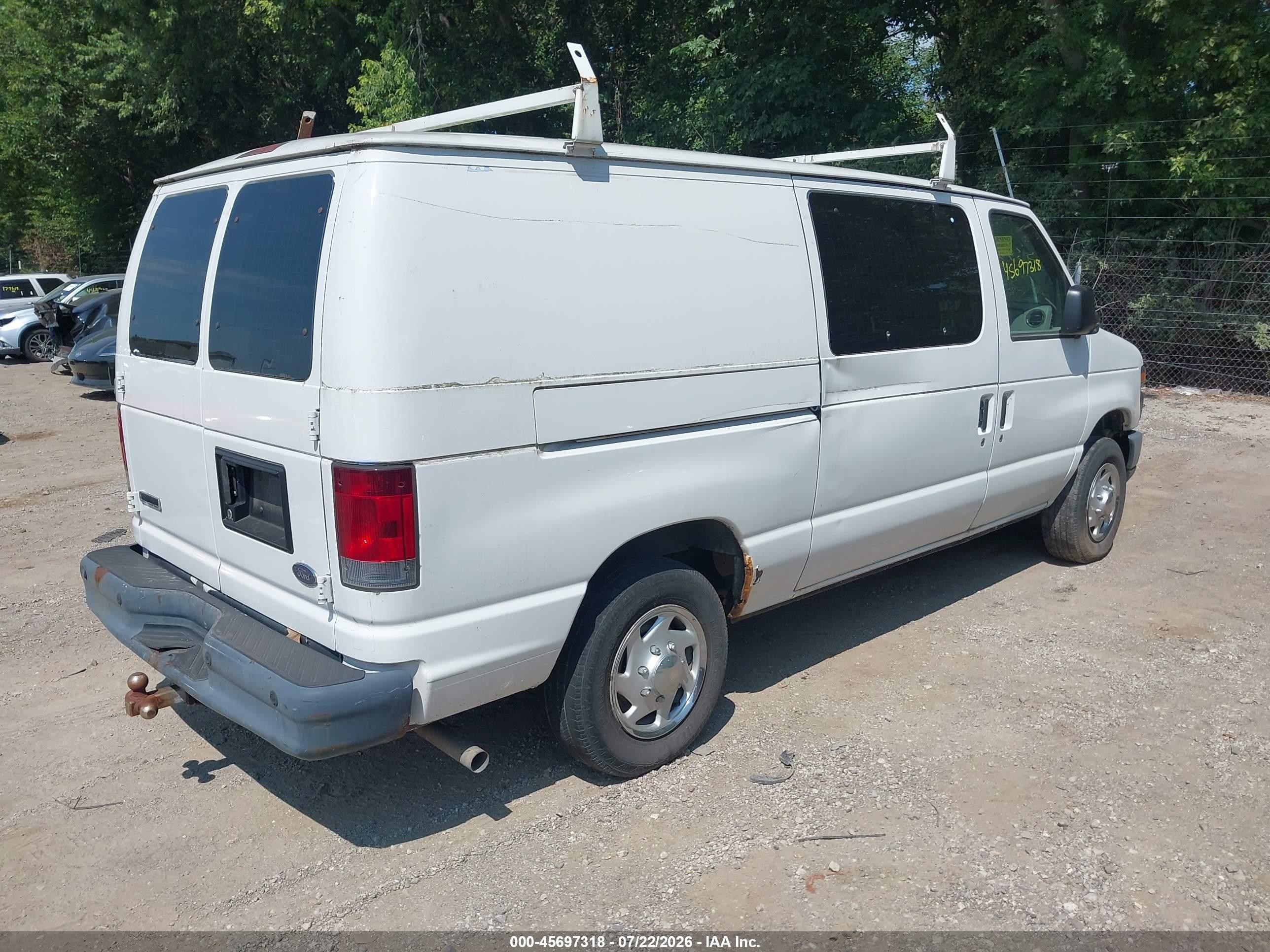 2013 Ford E-150 Commercial Белый vin: 1FTNE1EW1DDA01277