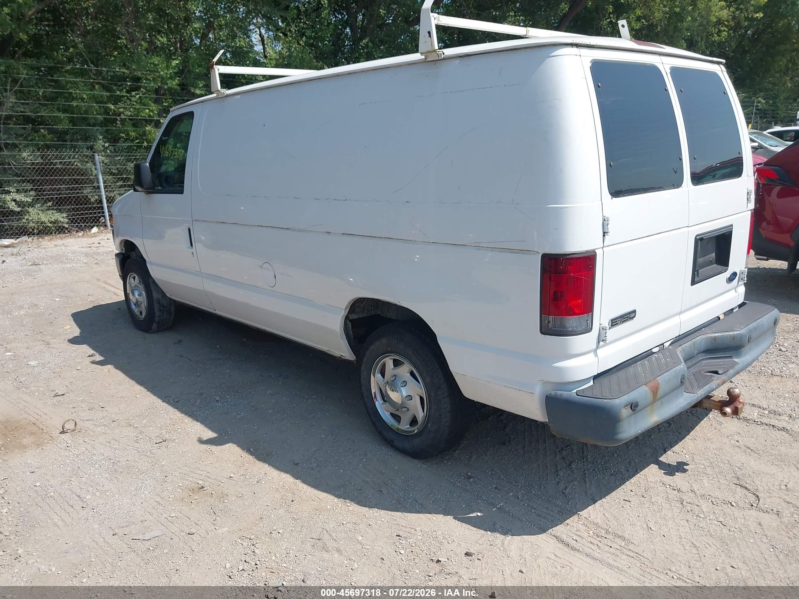 2013 Ford E-150 Commercial Белый vin: 1FTNE1EW1DDA01277