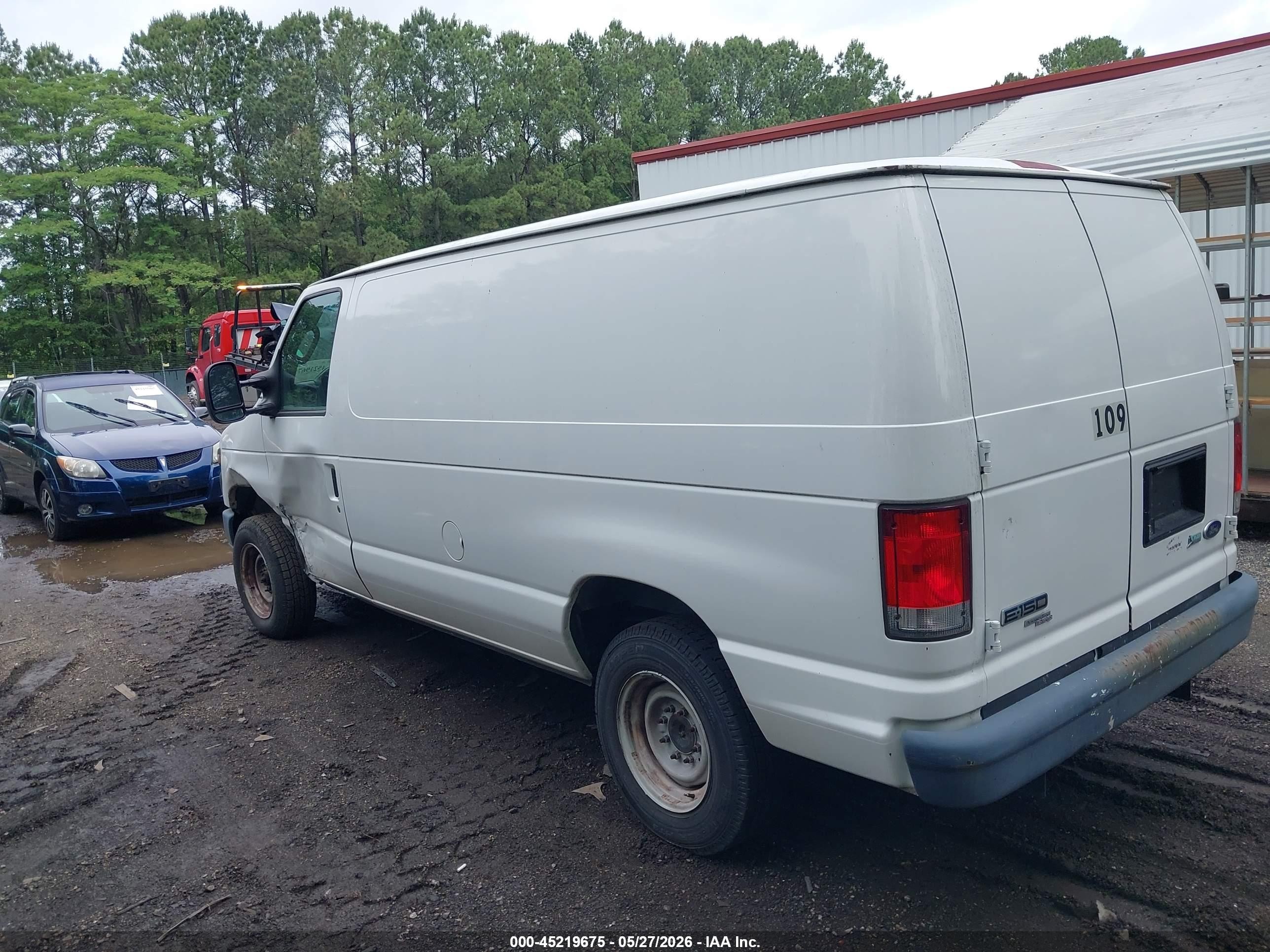 2014 Ford E-150 Commercial White vin: 1FTNE1EW1EDA35334