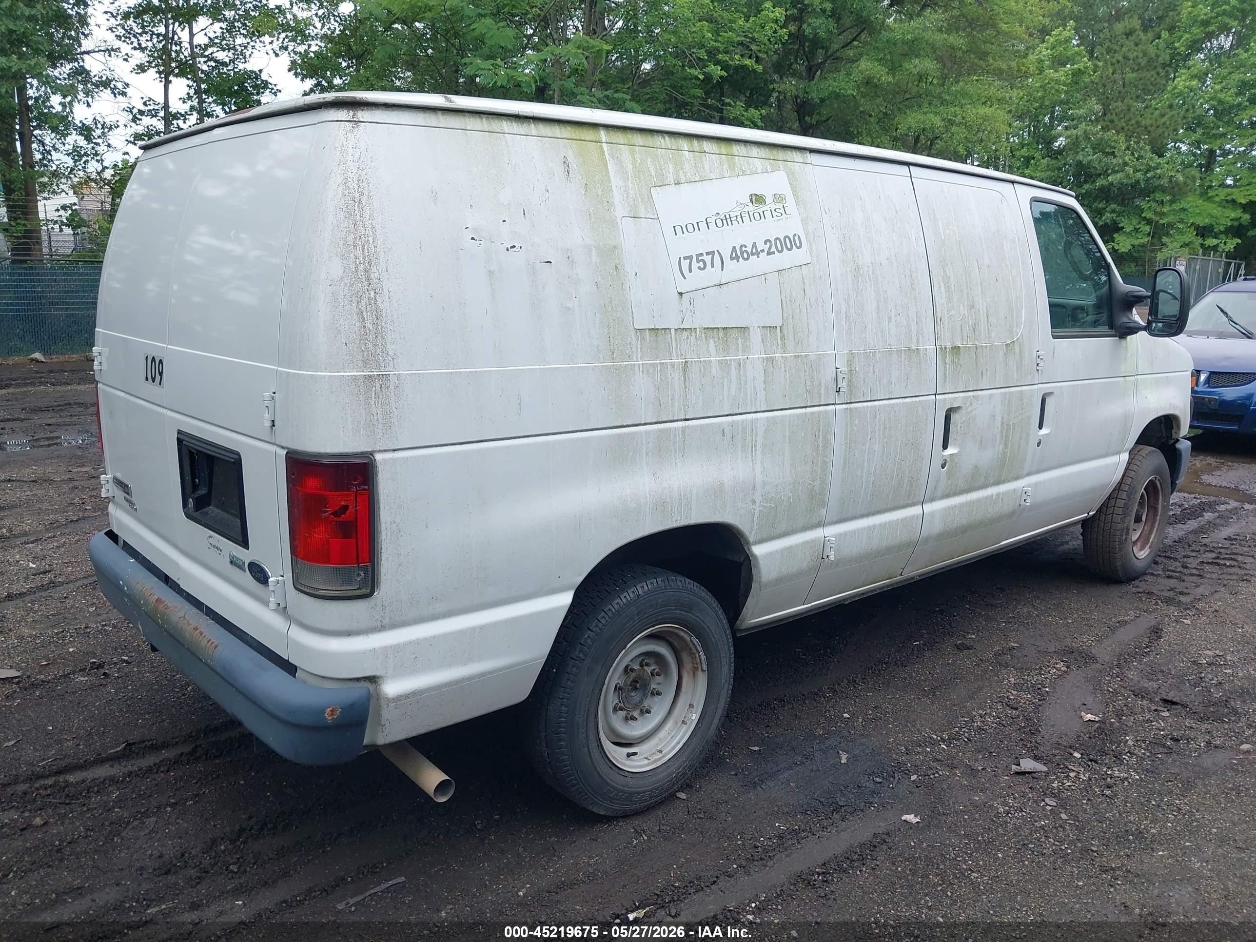 2014 Ford E-150 Commercial White vin: 1FTNE1EW1EDA35334