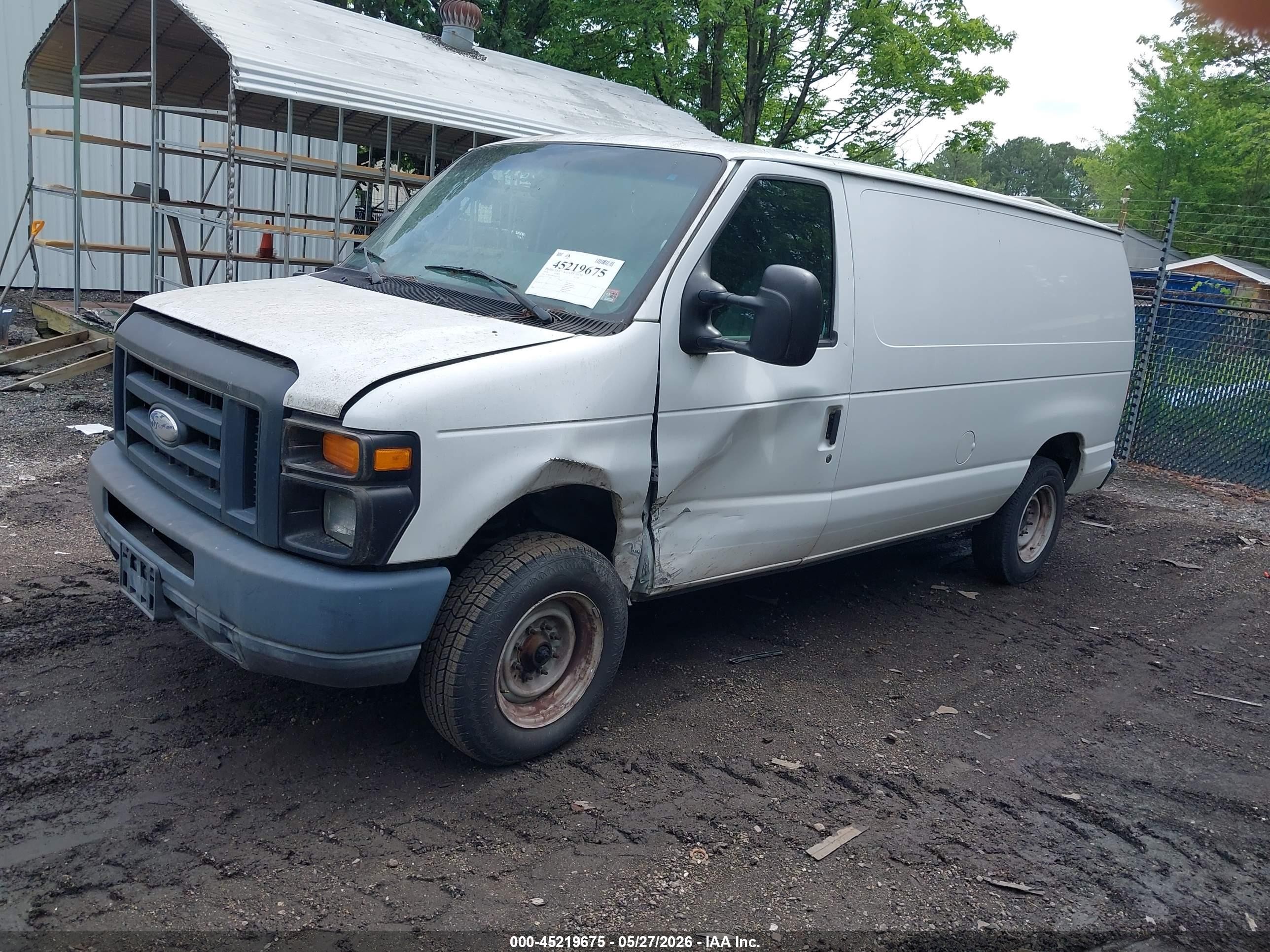 2014 Ford E-150 Commercial White vin: 1FTNE1EW1EDA35334