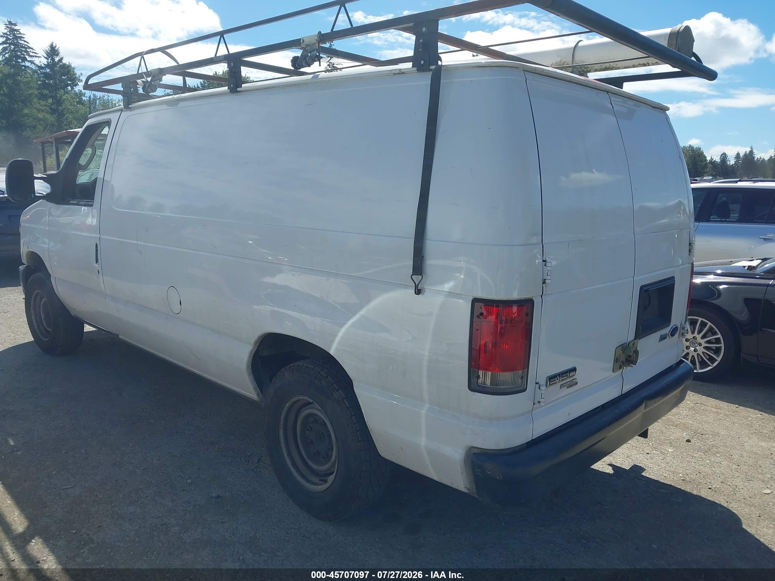 2014 Ford E-150 Commercial White vin: 1FTNE1EW1EDA59682