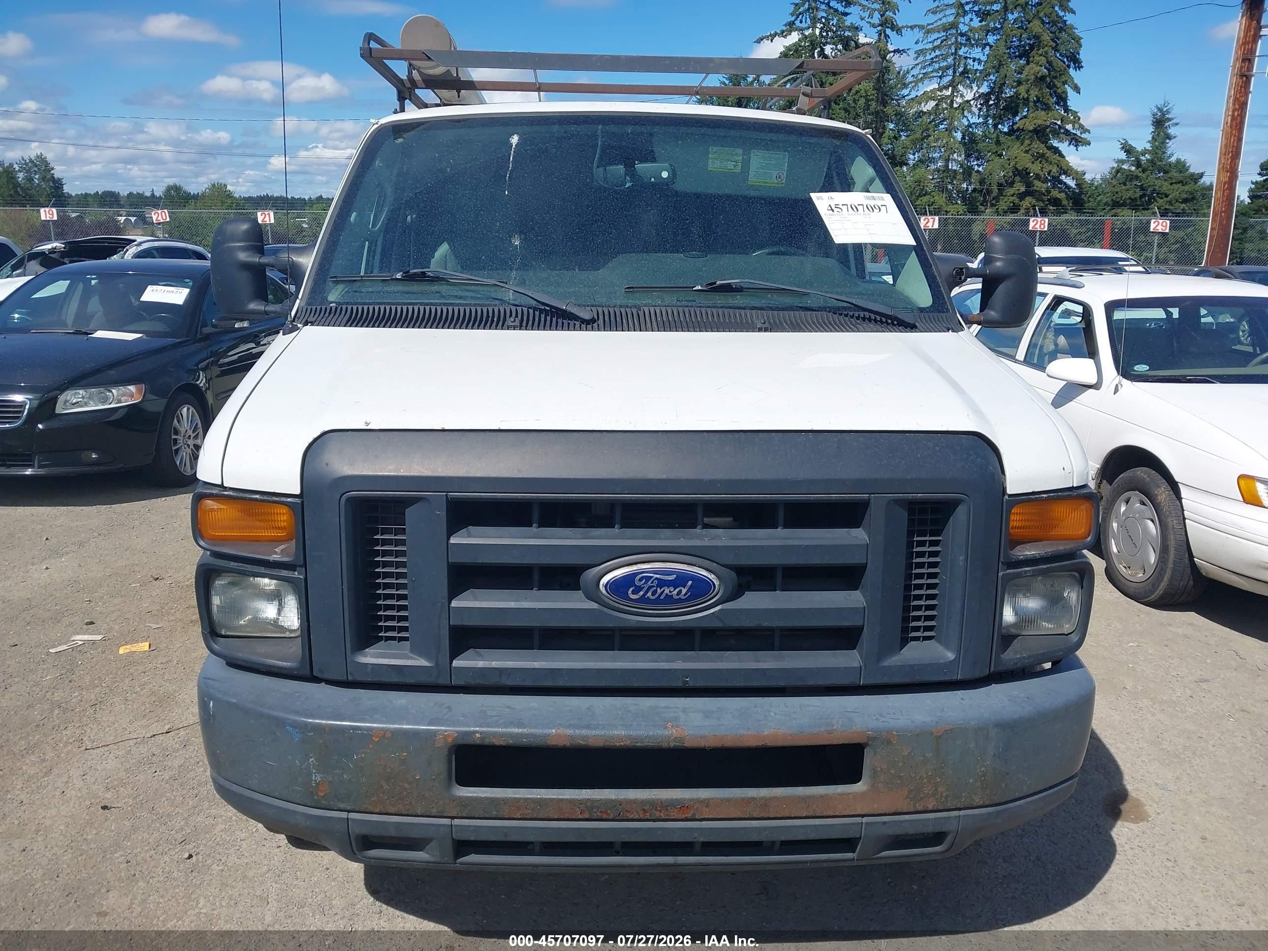 2014 Ford E-150 Commercial White vin: 1FTNE1EW1EDA59682