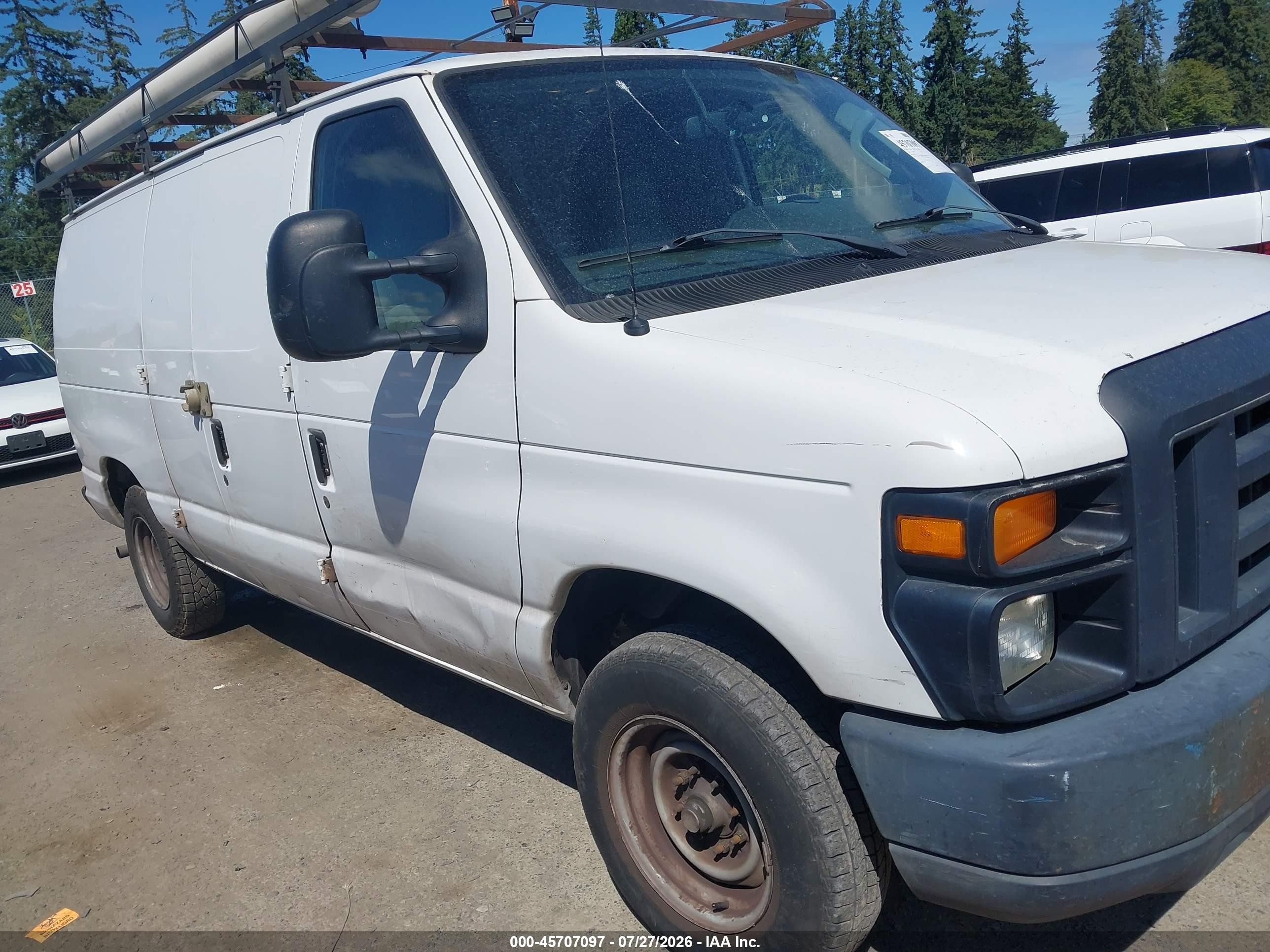 2014 Ford E-150 Commercial White vin: 1FTNE1EW1EDA59682