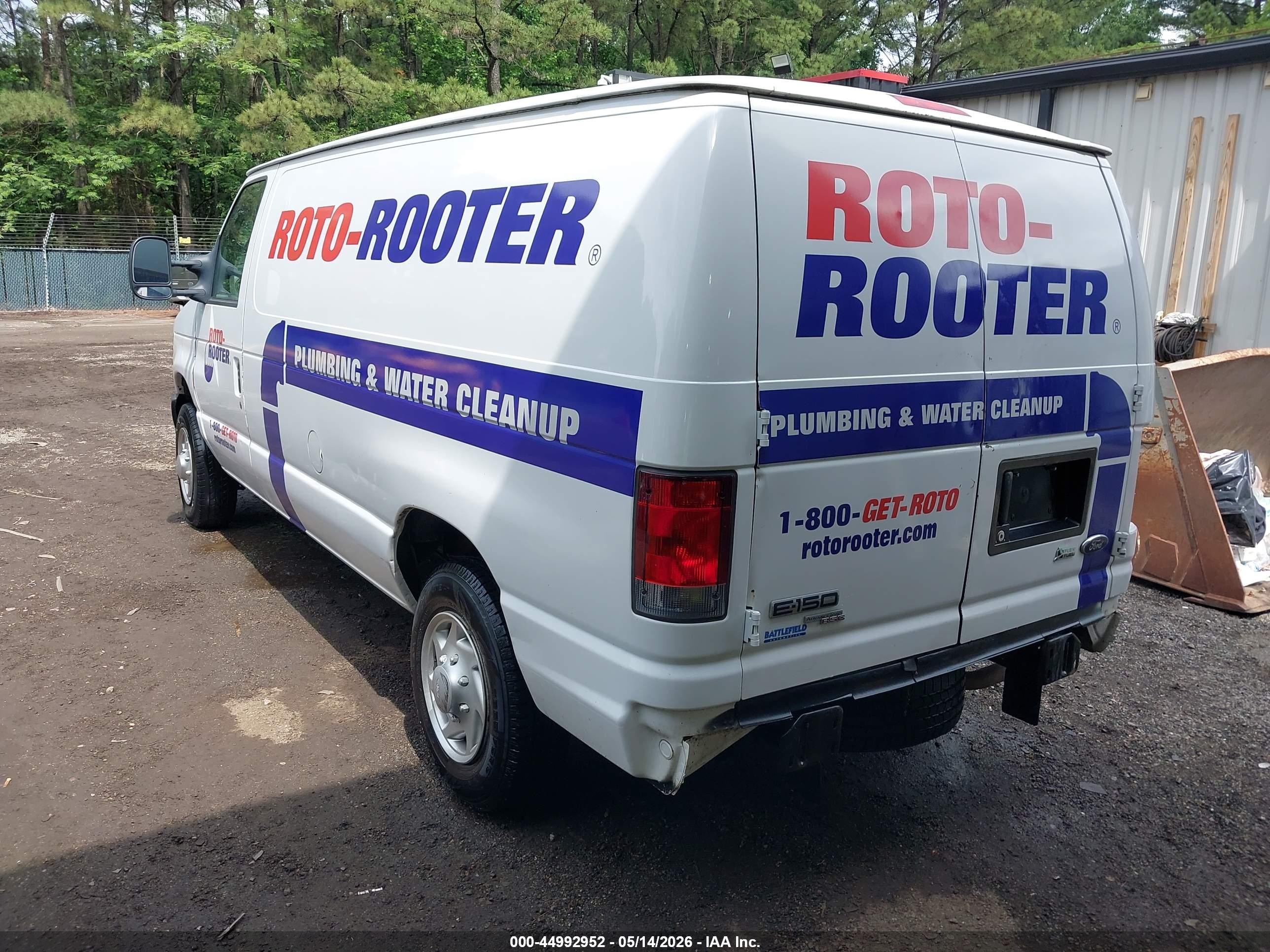 2014 Ford E-150 Commercial White vin: 1FTNE1EW1EDB12252