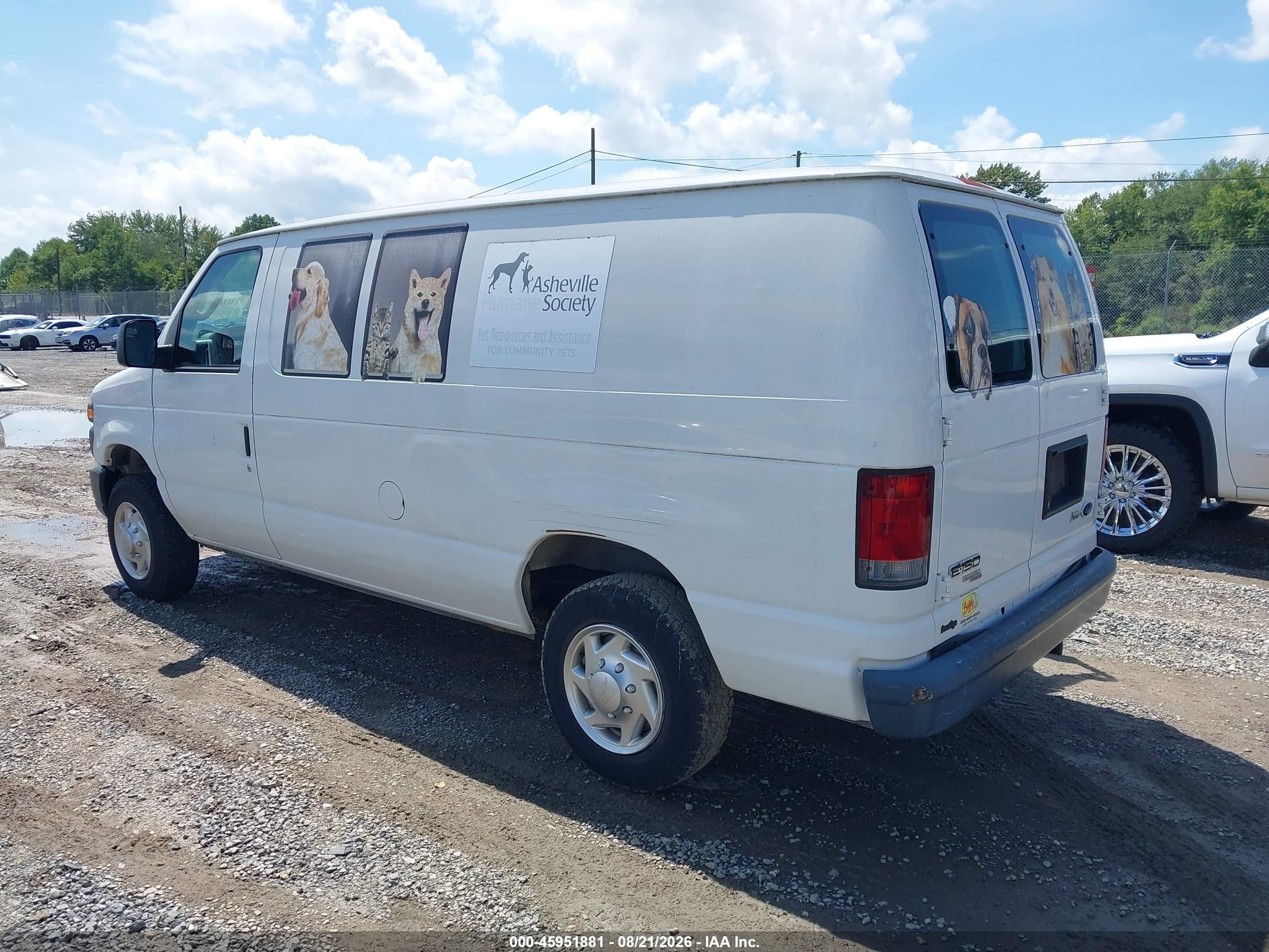 2011 Ford E-150 Commercial White vin: 1FTNE1EW2BDA31417