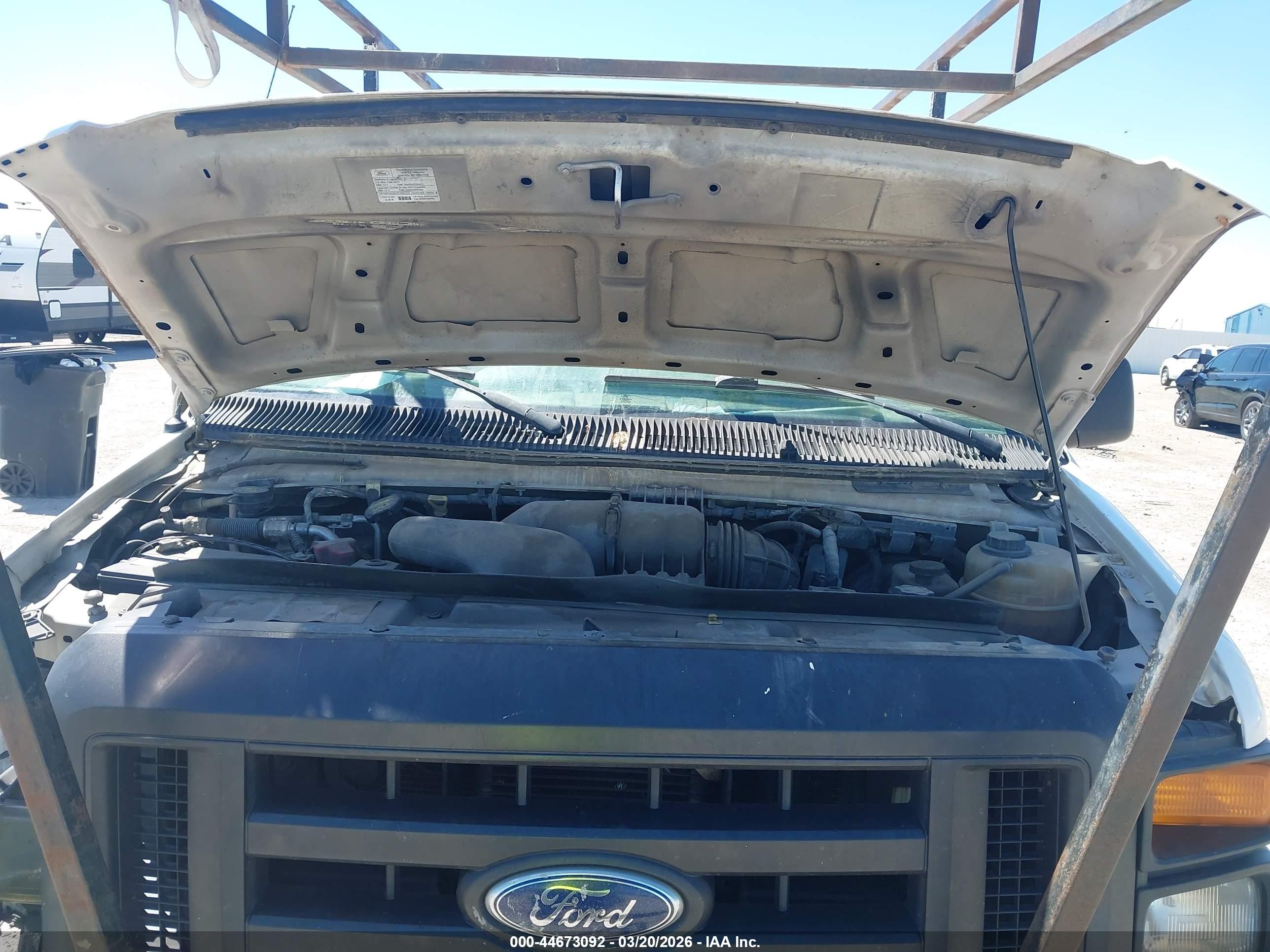 2011 Ford E-150 Commercial White vin: 1FTNE1EW2BDA47617