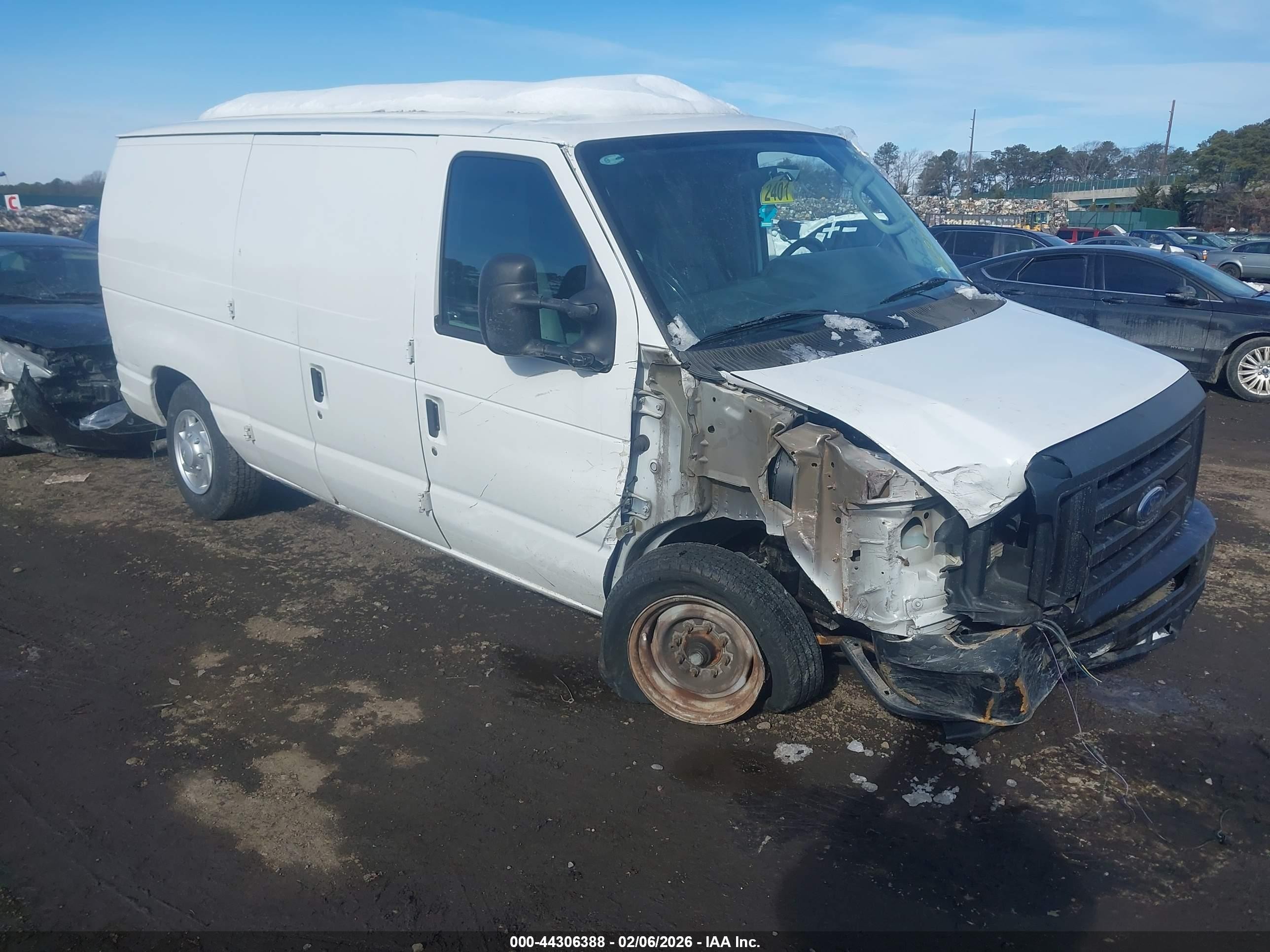 2011 Ford E-150 Commercial White vin: 1FTNE1EW2BDA52638