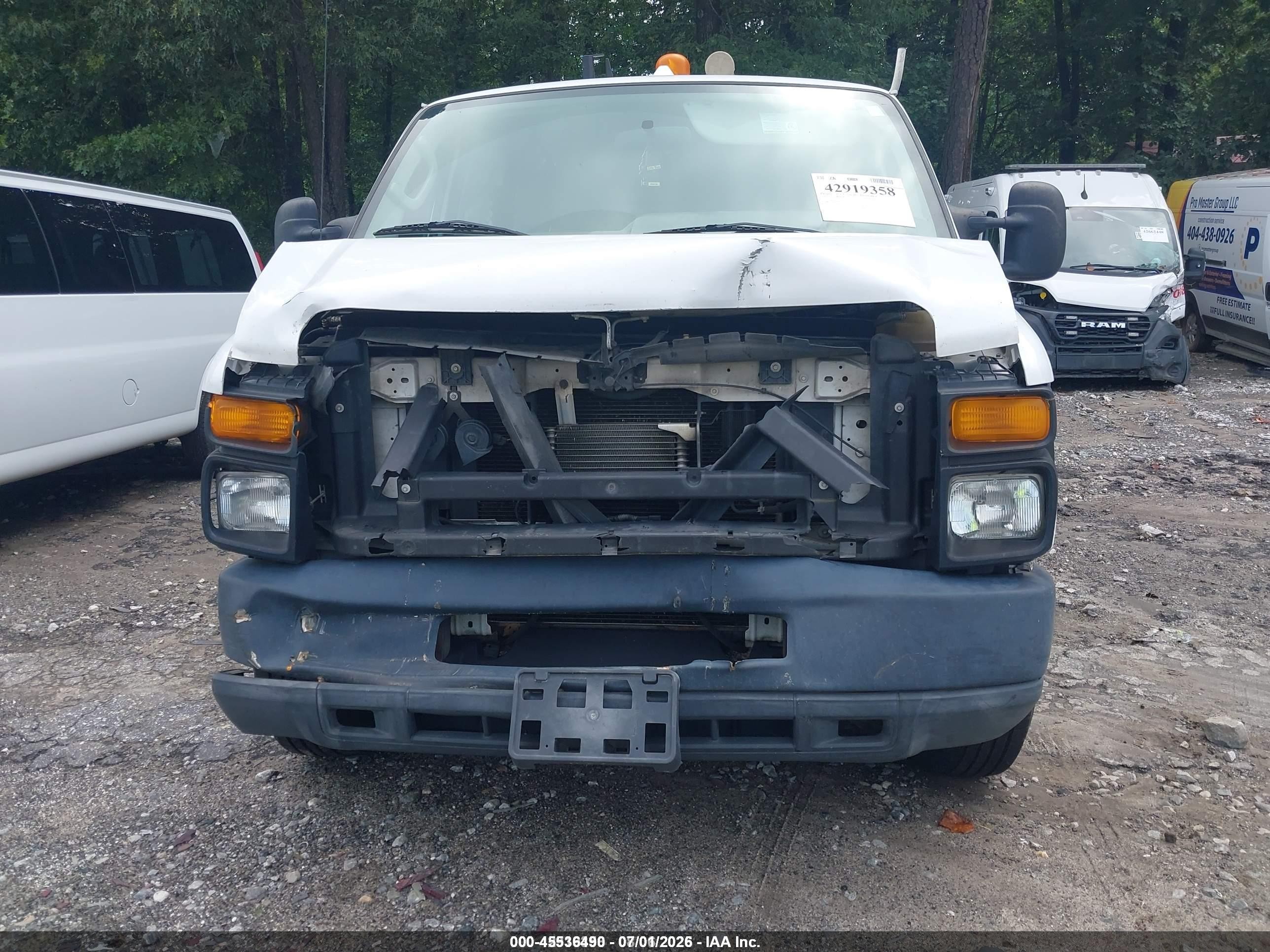 2012 Ford E-150 Commercial White vin: 1FTNE1EW3CDA47658