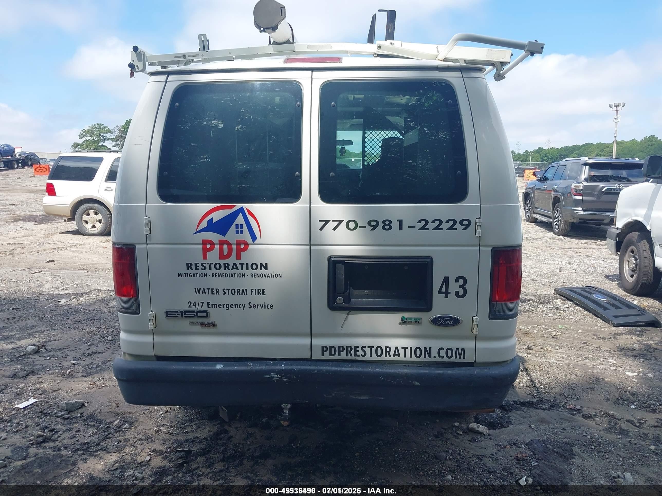 2012 Ford E-150 Commercial White vin: 1FTNE1EW3CDA47658