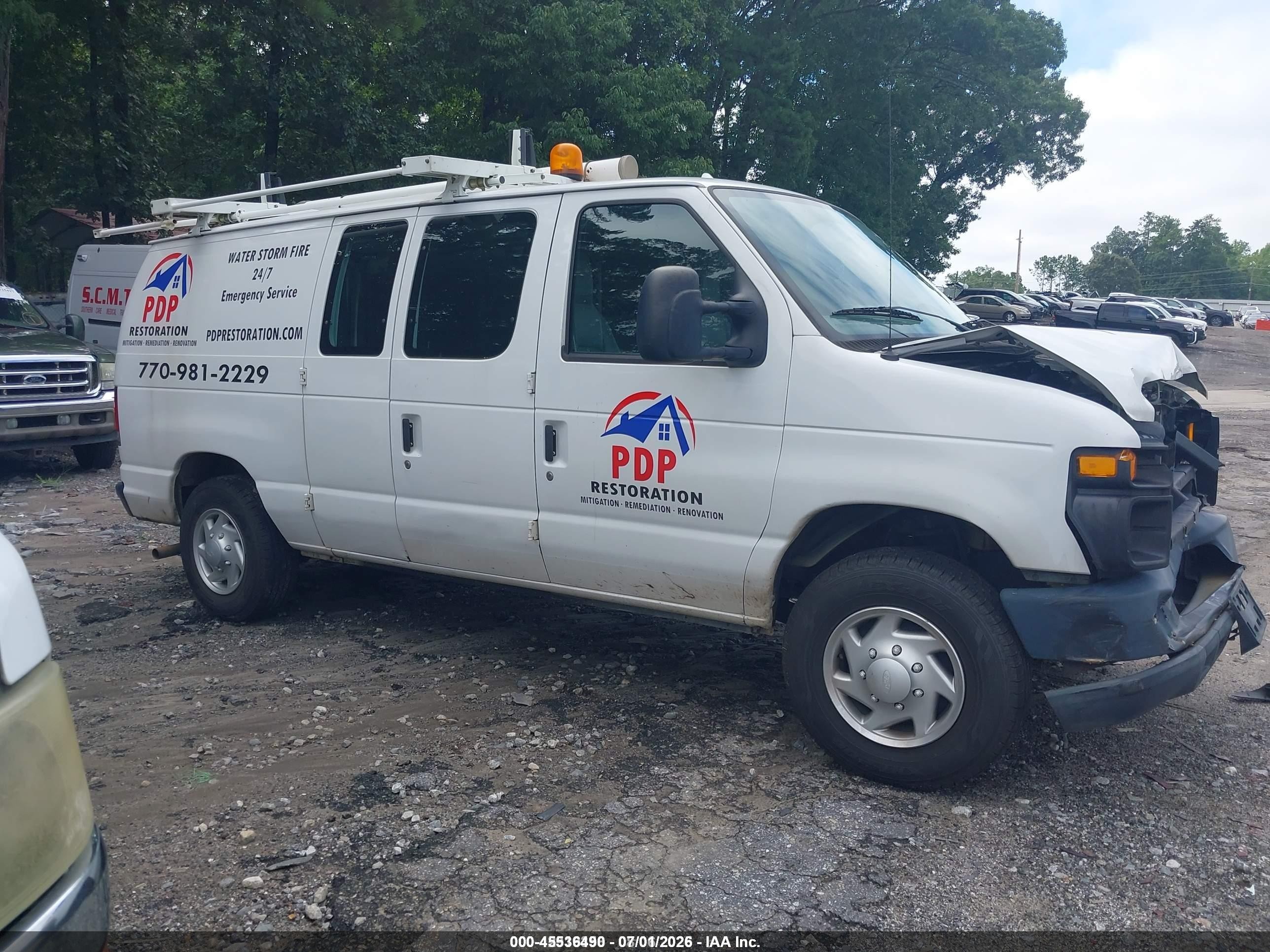 2012 Ford E-150 Commercial White vin: 1FTNE1EW3CDA47658