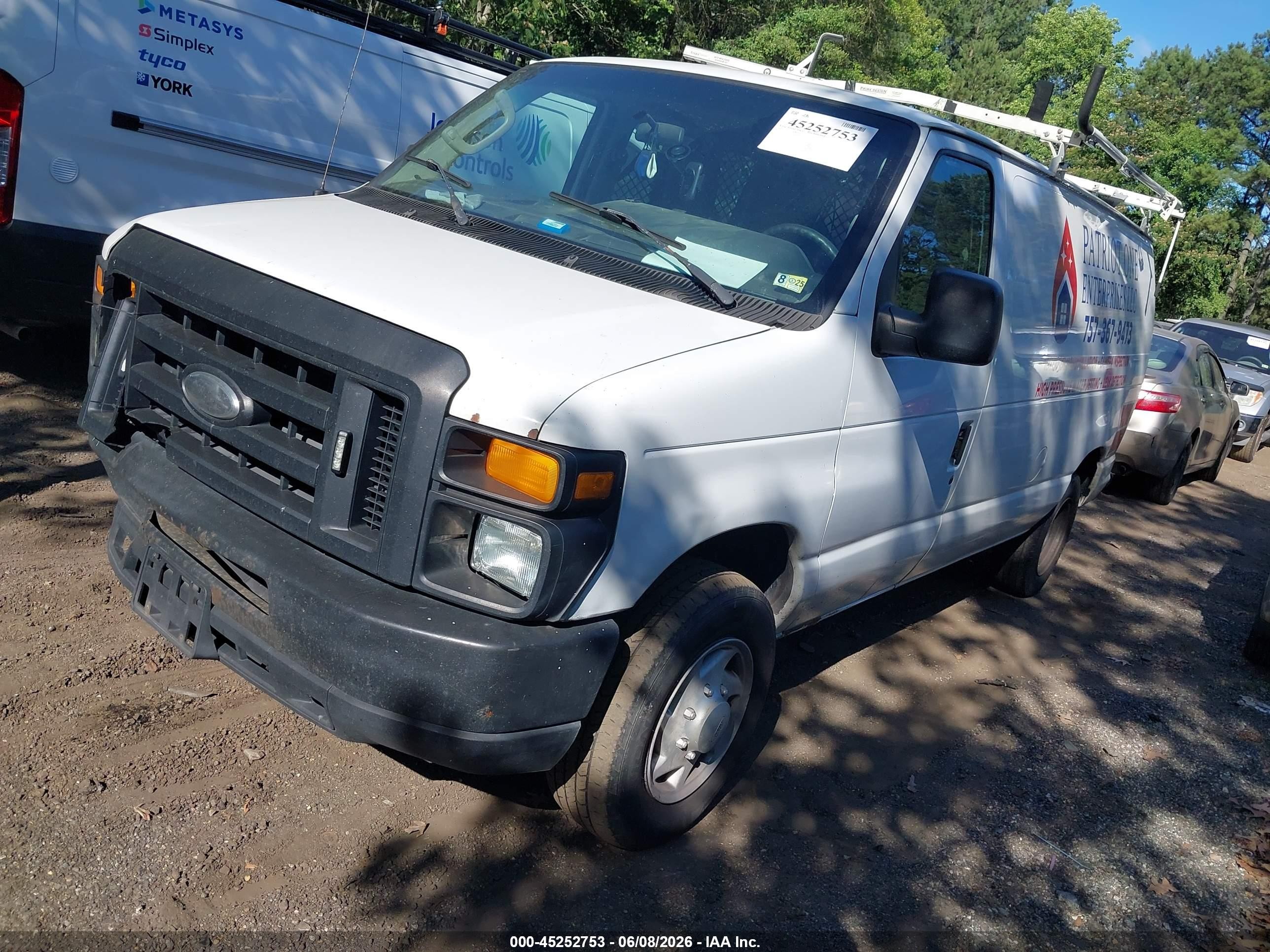 2012 Ford E-150 Commercial White vin: 1FTNE1EW3CDB06403