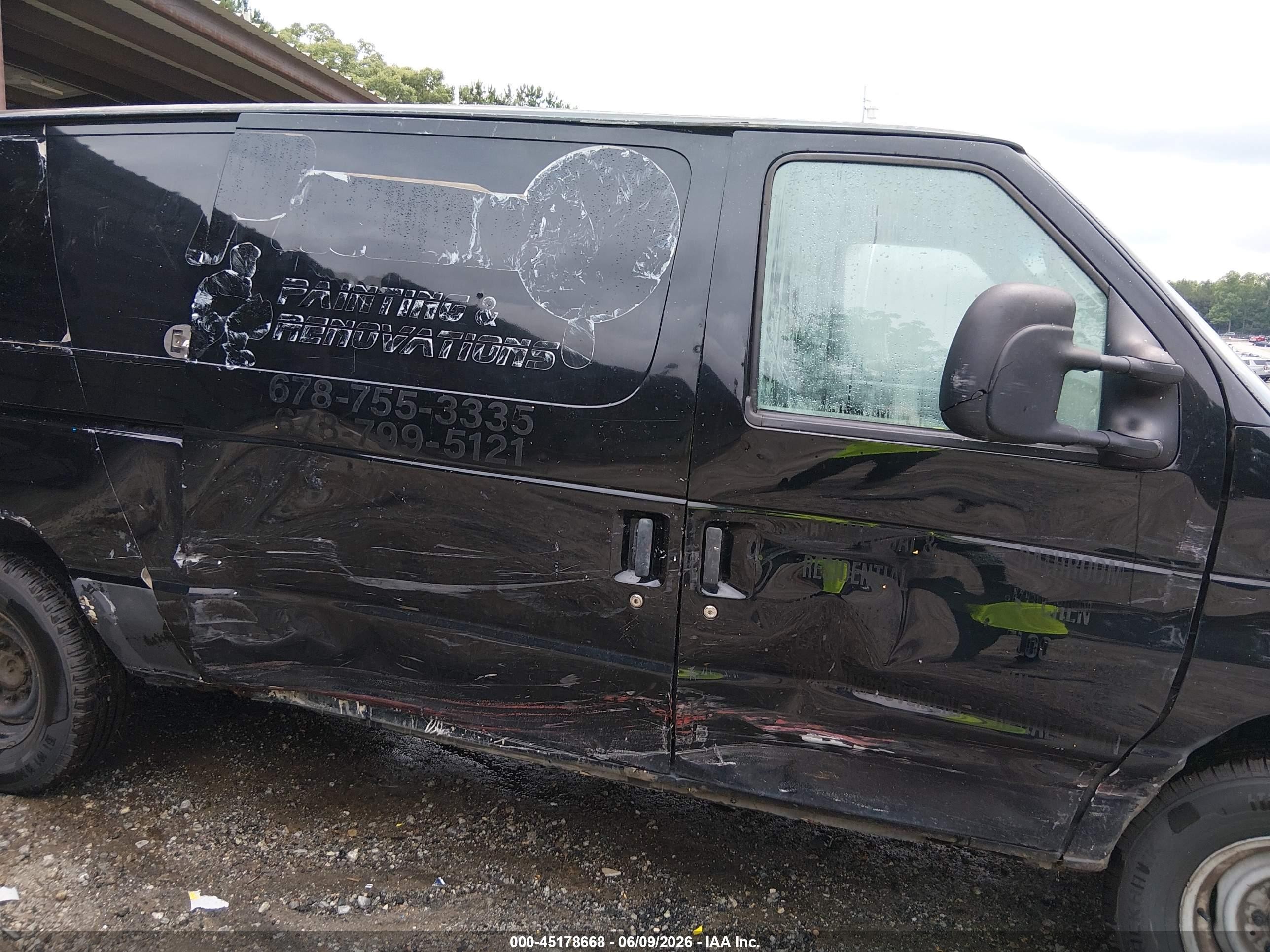 2013 Ford E-150 Commercial Black vin: 1FTNE1EW3DDB19511